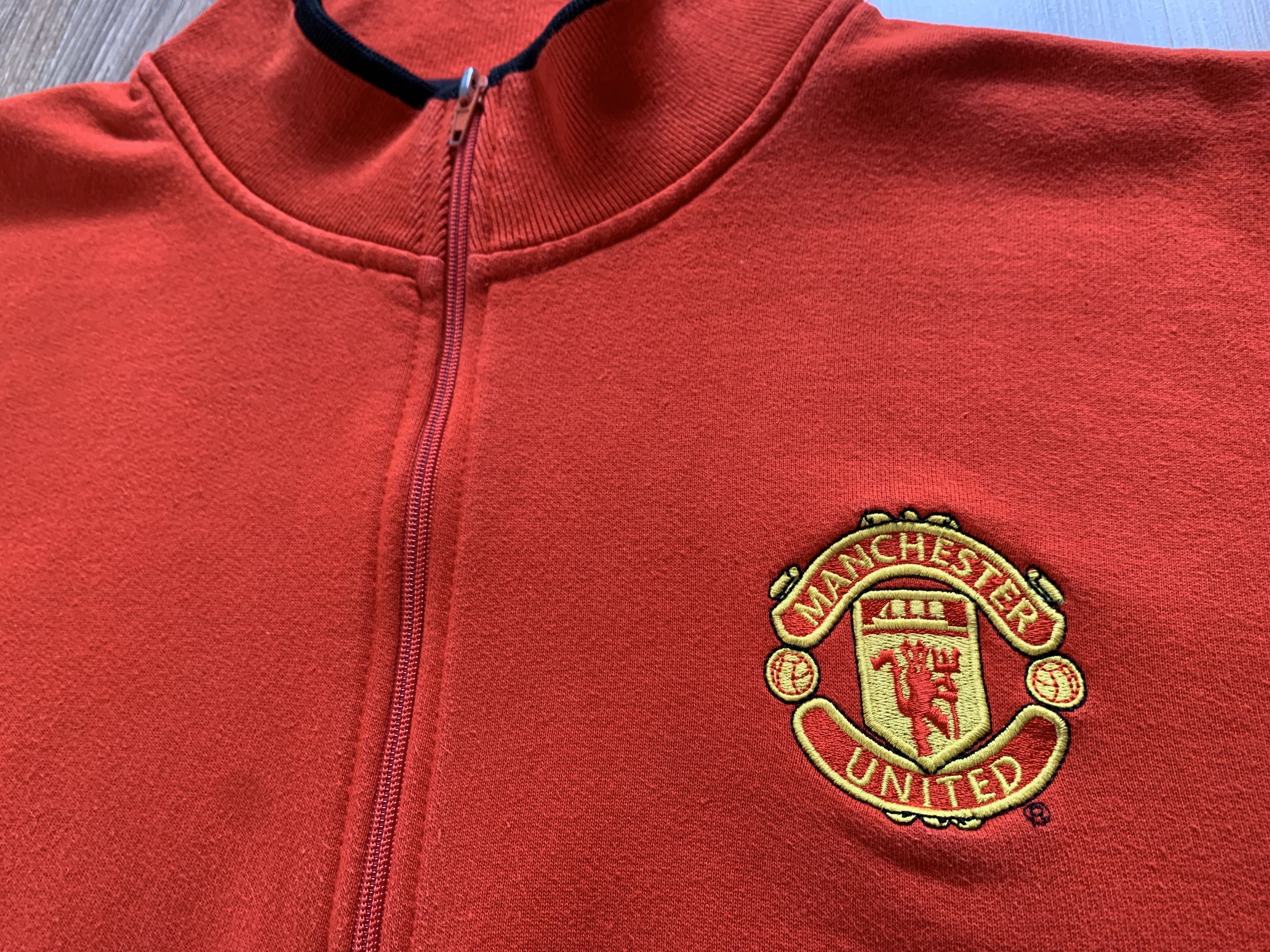 Vintage Vintage Manchester United 1/4 Zip Pullover Sweatshirt Size US L / EU 52-54 / 3 - 5 Thumbnail