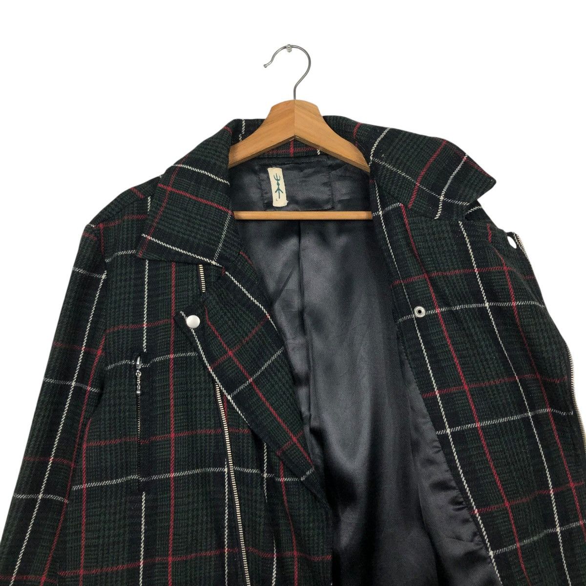 Japanese Brand 🔥VINTAGE BIKER JACKET DOUBLE COLLAR HIKARI ISSEY MIYAKE Size US L / EU 52-54 / 3 - 14 Thumbnail