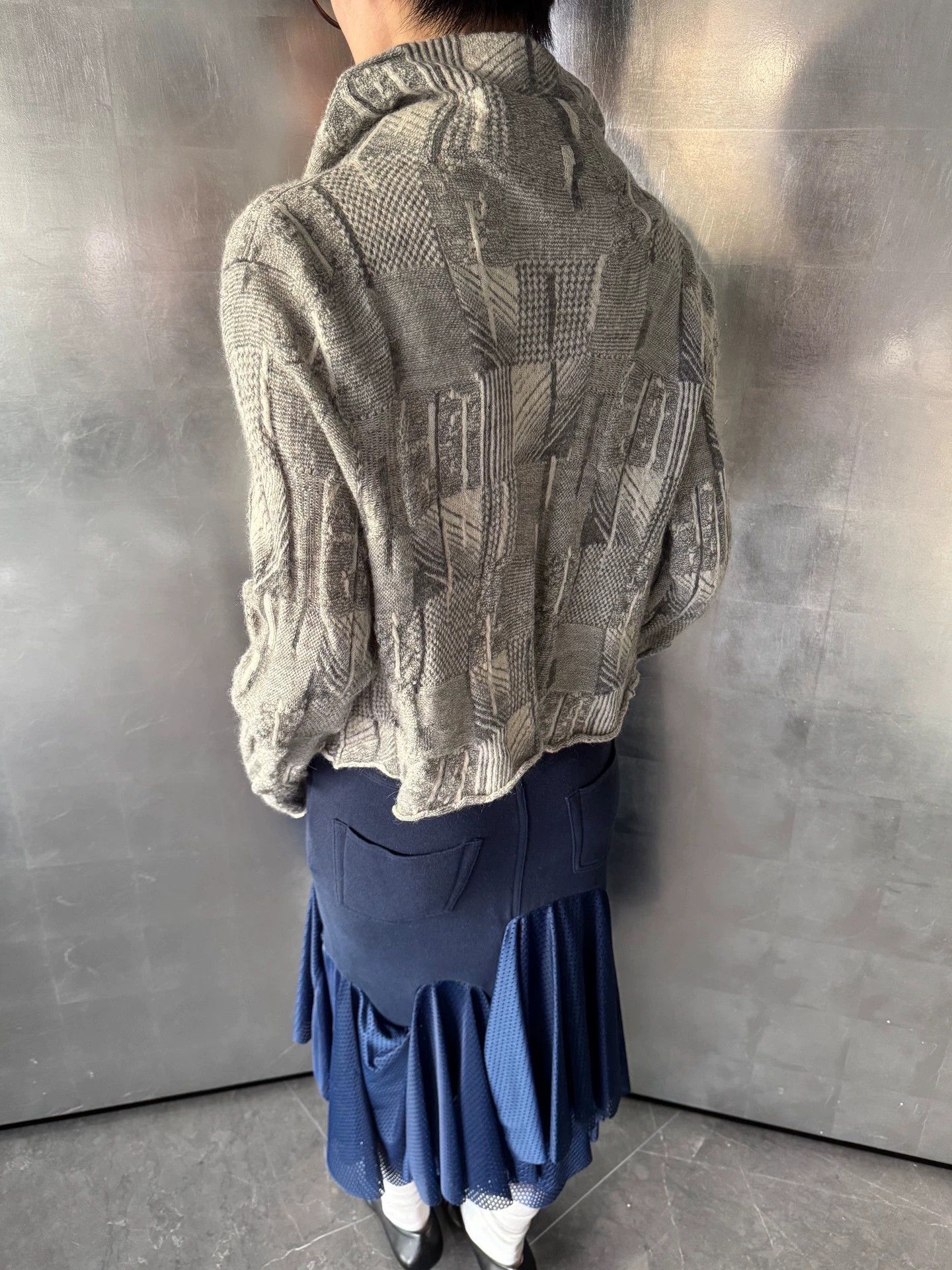Other French Irregular Pattern Knit Cardigan Vintage M Size M / US 6-8 / IT 42-44 - 6 Thumbnail