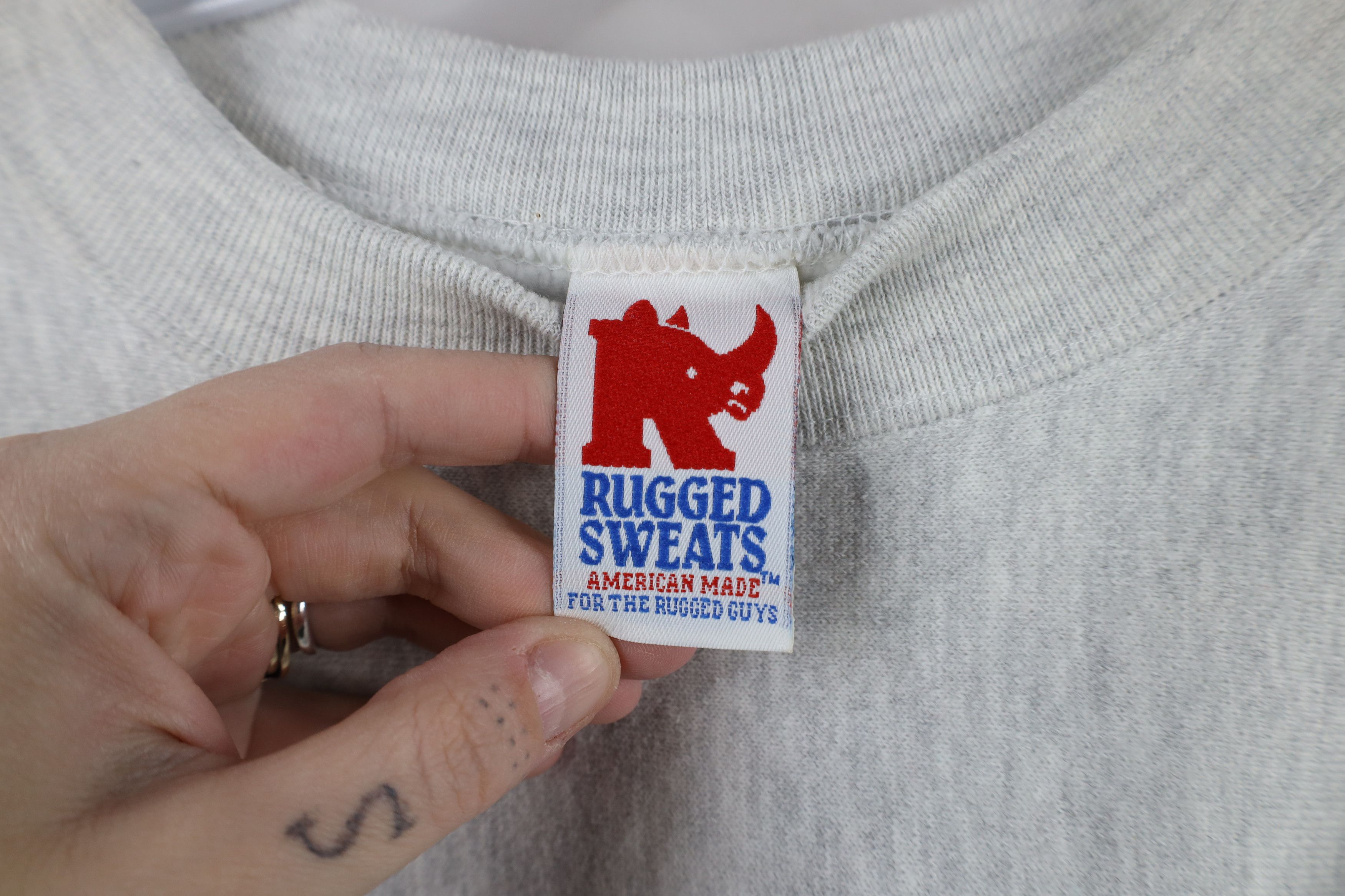Vintage Vintage 90s Streetwear Reverse Weave Sweatshirt Gray USA Size US M / EU 48-50 / 2 - 8 Thumbnail