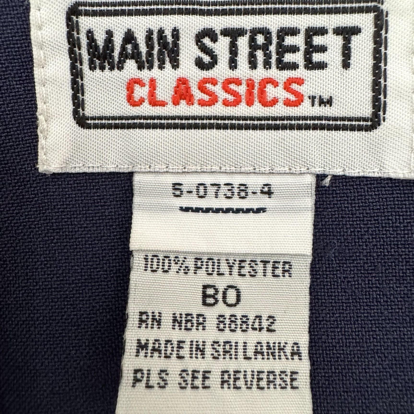 Vintage VINTAGE Main Street Classics Dress BO Plus 3XL Blue 90s Minimalist Sheath Short Sleeve Round Neck Zip Midi Dress Shirt Womens Size XXL / US 16-18 / IT 52-54 - 4 Thumbnail