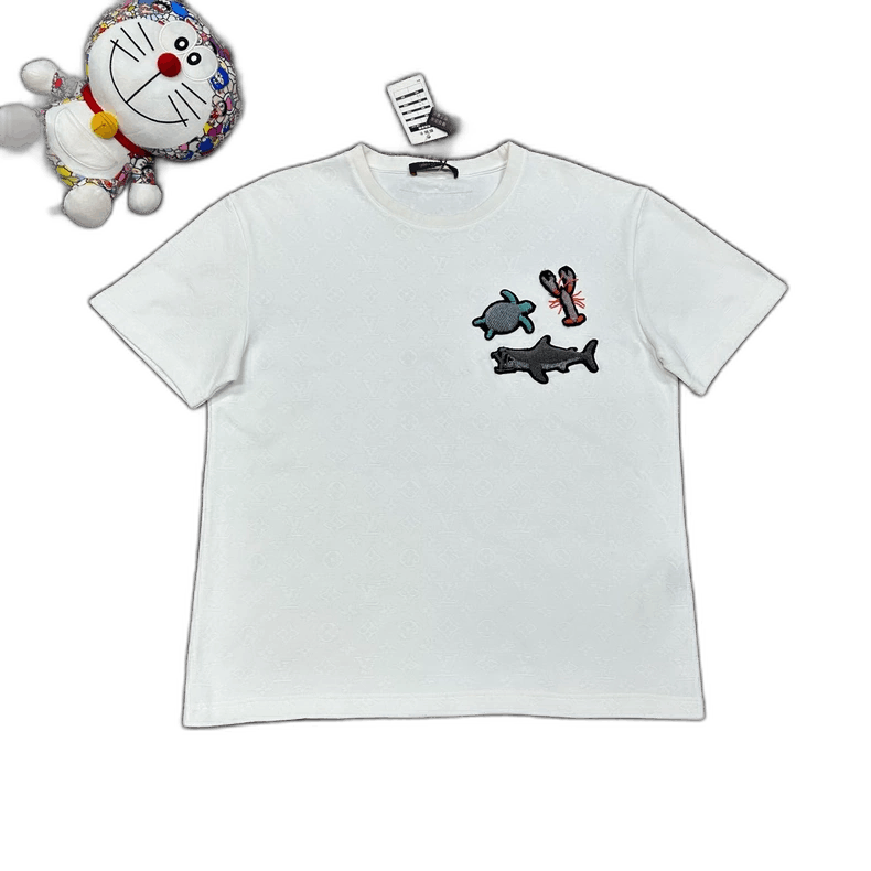Louis Vuitton Louis Vuitton Marine Beaded Print T-Shirt - dmc Size M / US 6-8 / IT 42-44 - 1 Thumbnail