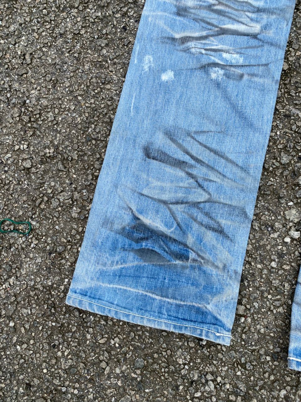 Japanese Brand VINTAGE URBAN BLEACH COLOUR DISTRESSED DENIM Size US 33 - 13 Thumbnail