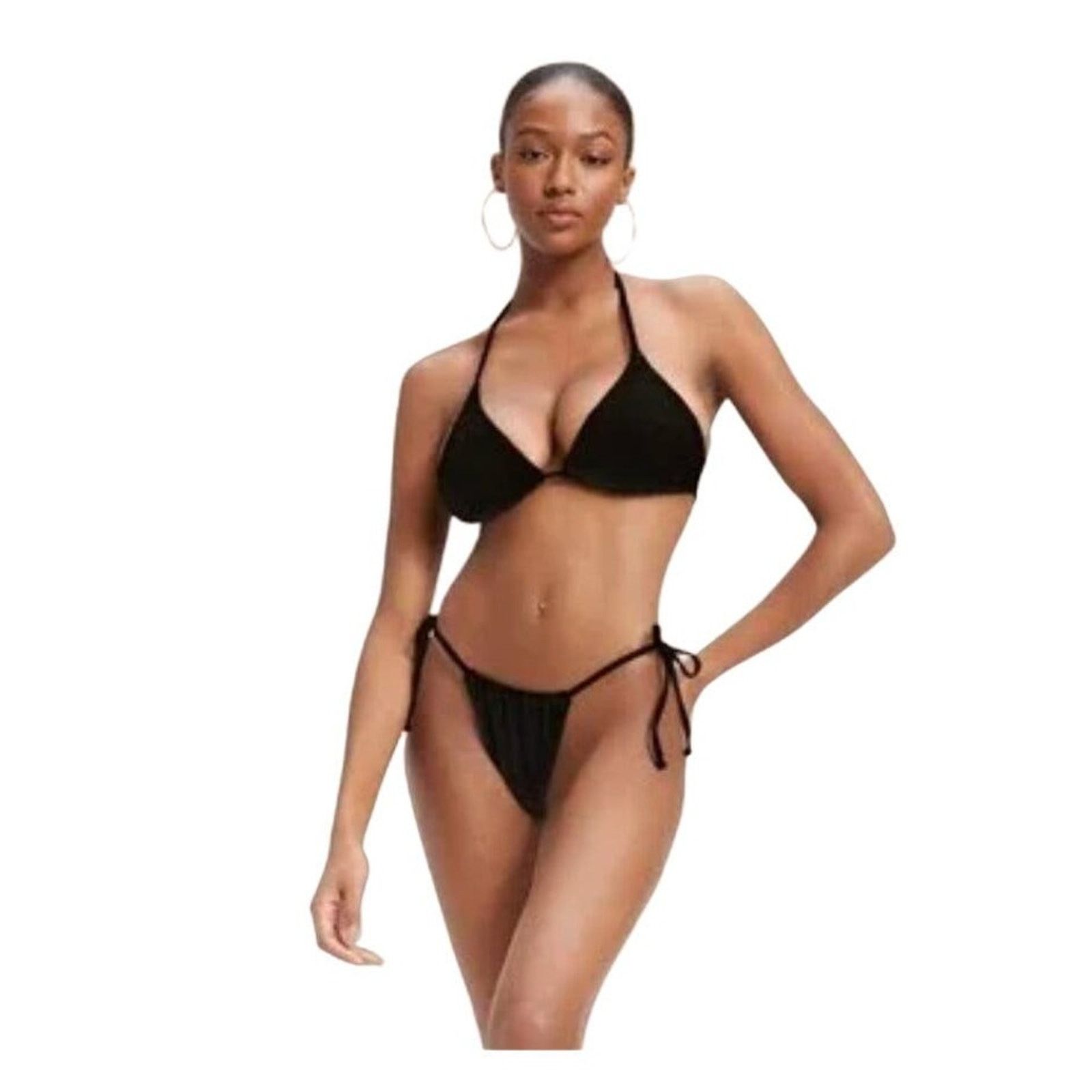 Good American Good American Always Fit Tiny Ties Bikini Bottom Swim 2/3XL Size ONE SIZE - 1 Thumbnail