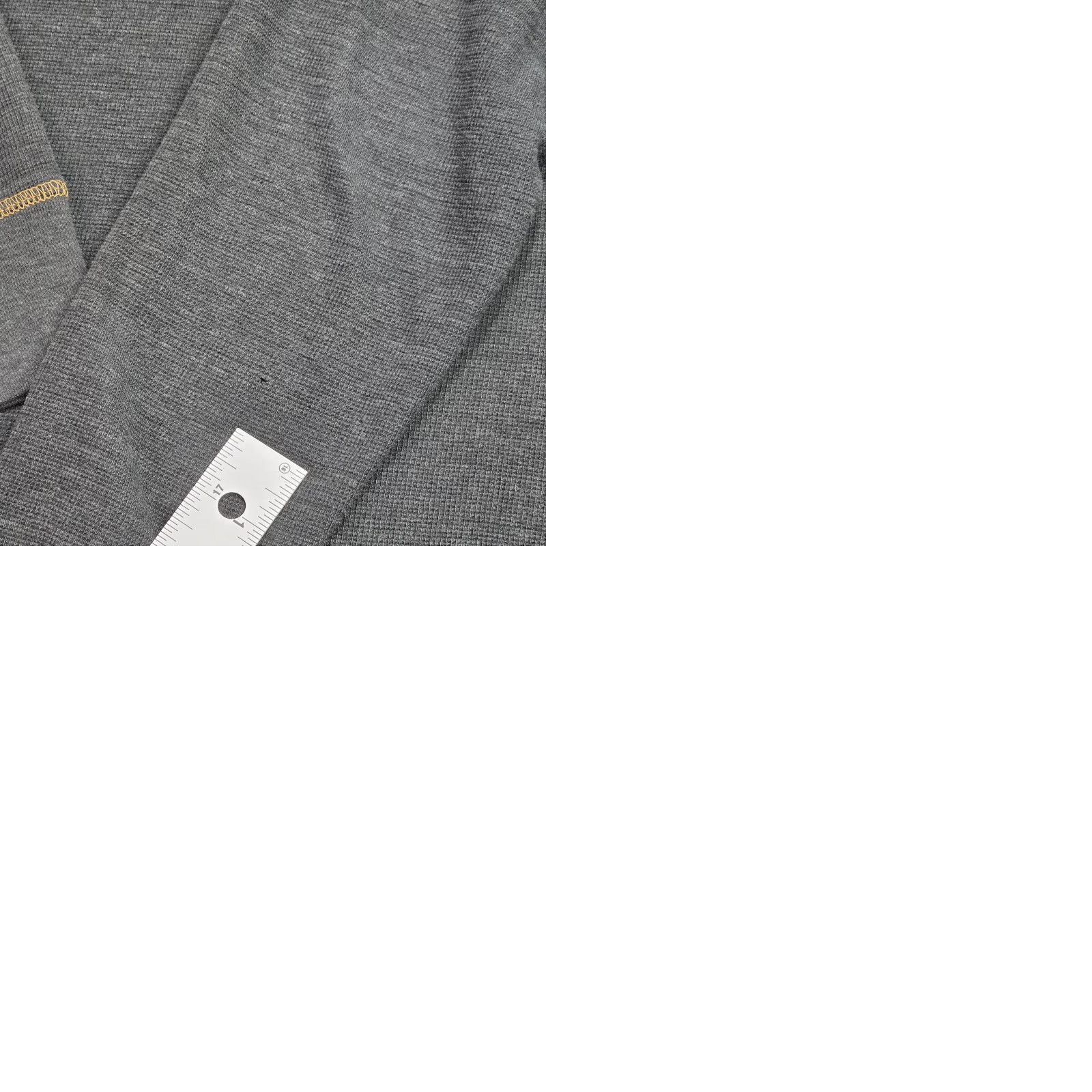 Vintage Agave Mens Grey Tan Stitch Pullover 1/4 Zip Long Sleeve Mock Neck Sweater Sz L US Theme USA Outdoor Golf Casual Workwear | Mens | Sweater Size US L / EU 52-54 / 3 - 9 Thumbnail