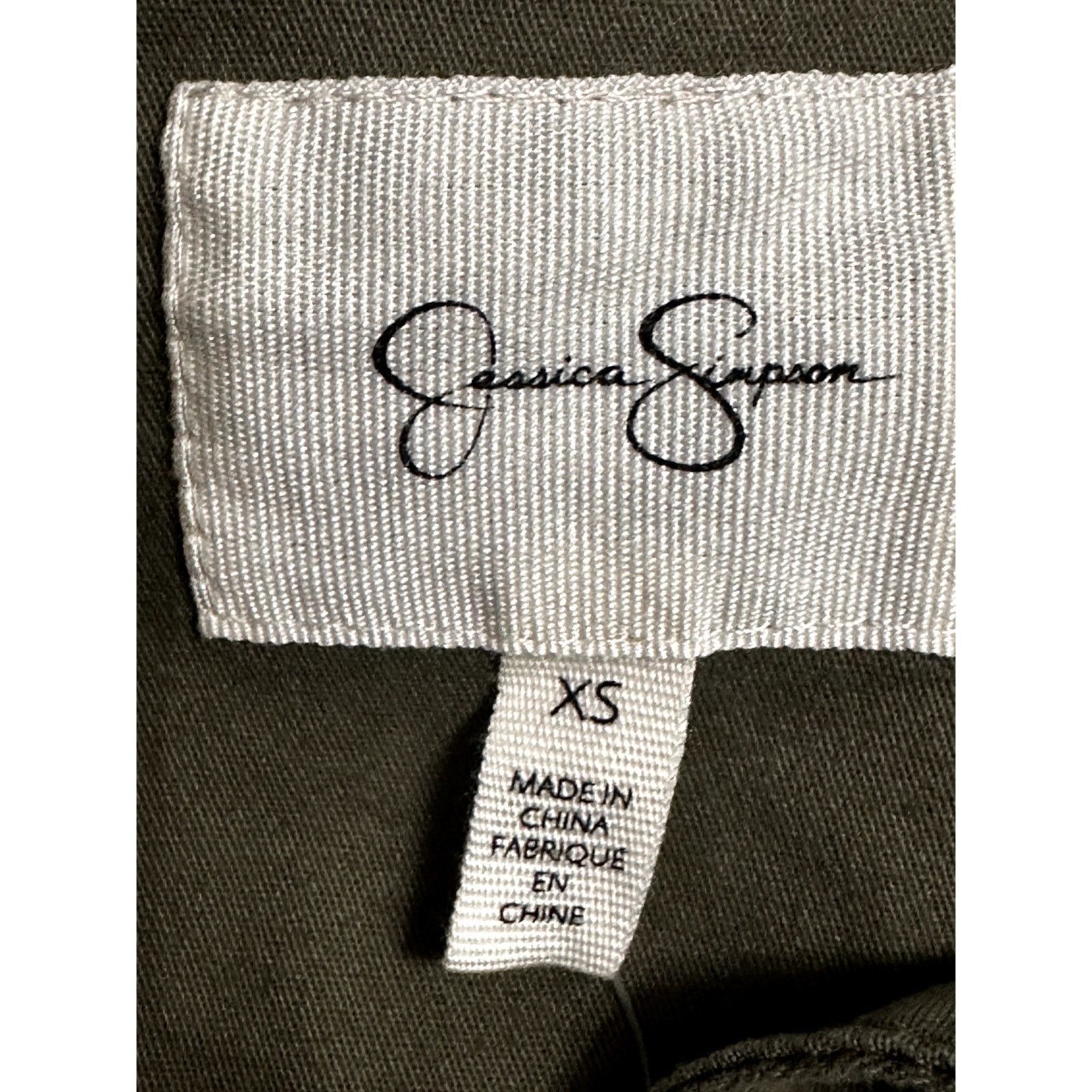 Other Jessica Simpson Shirt Jacket Button-Down Denim Green XS NWT Size XS / US 0-2 / IT 36-38 - 9 Thumbnail