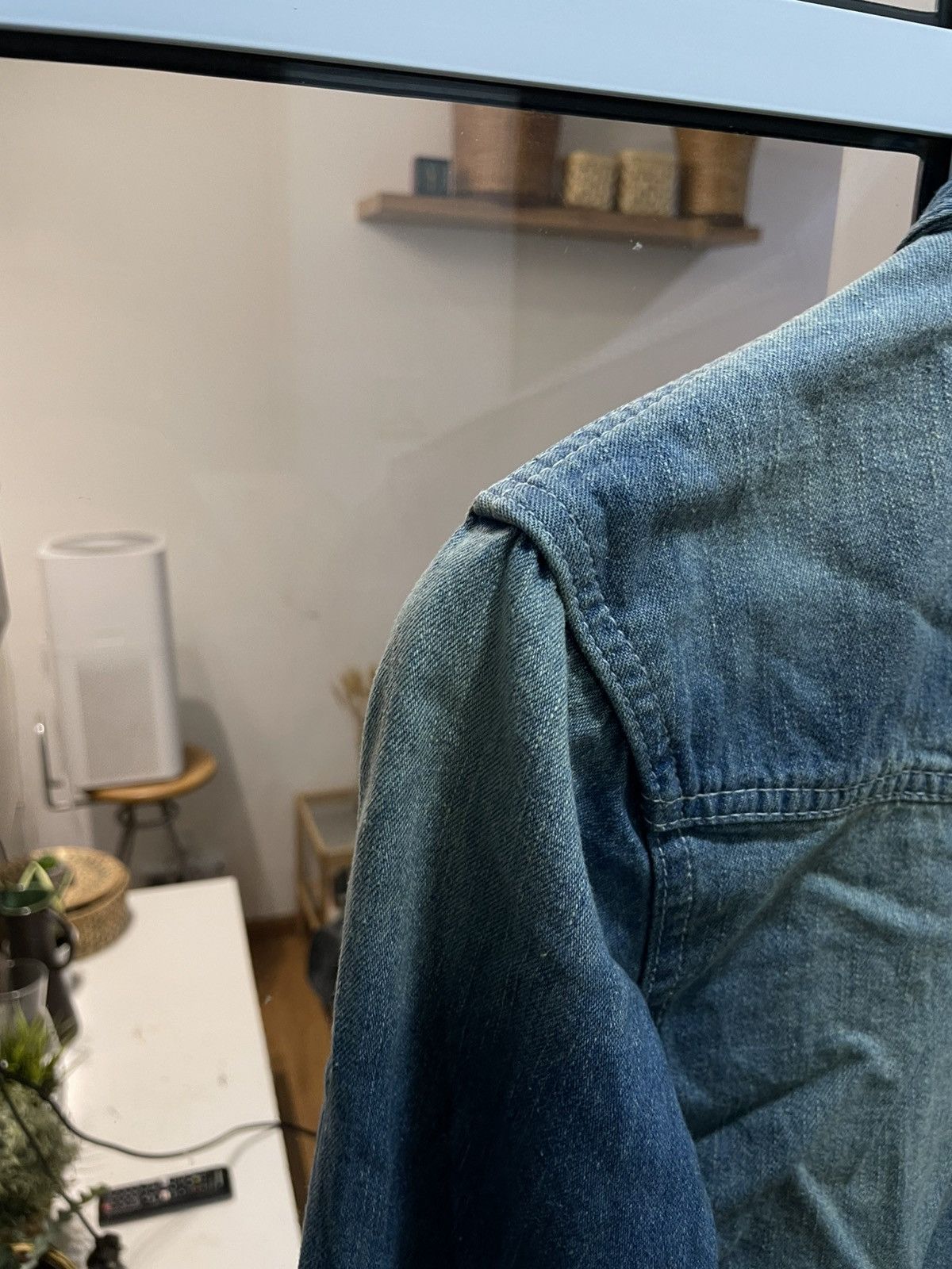 In The Attic In the Attic Japan Wash Denim Metal Button Up Shirt Size US M / EU 48-50 / 2 - 15 Thumbnail
