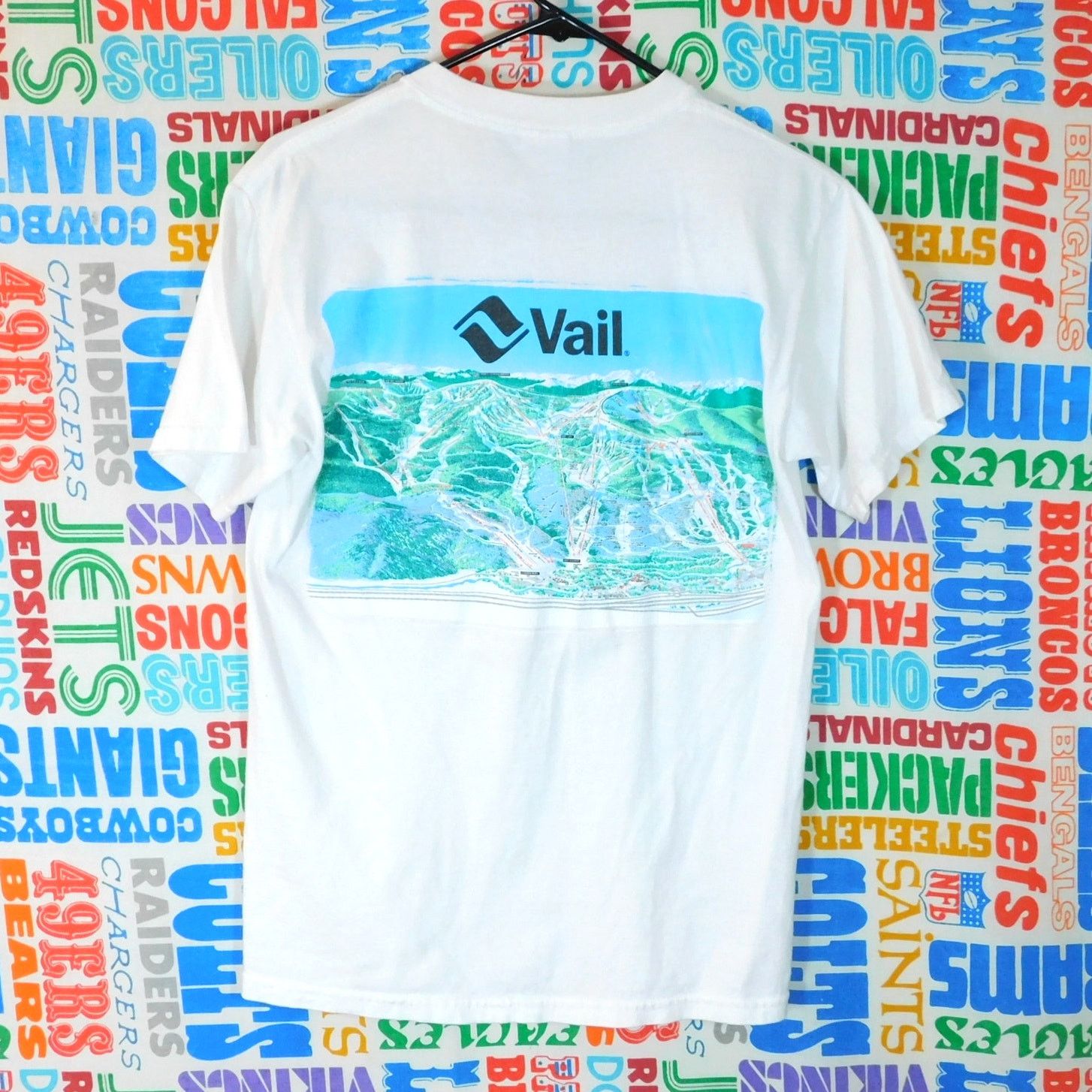 Gildan Y2K Vail Ski Resort T Shirt Size S Double Sided Trail Map Size US S / EU 44-46 / 1 - 1 Thumbnail