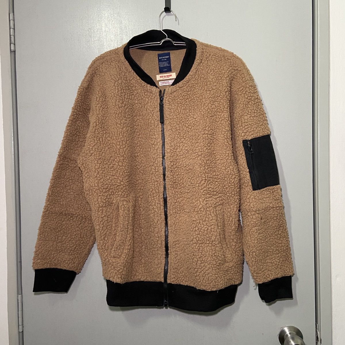Japanese Brand Back Number Fleece Jacket MA-1 Size US L / EU 52-54 / 3 - 1 Thumbnail