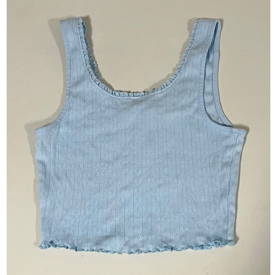 Rsq RSQ Blue Pastel Tank Crop Top Shirt Cami Camisole Size S 🩵 Size S / US 4 / IT 40 - 3 Thumbnail