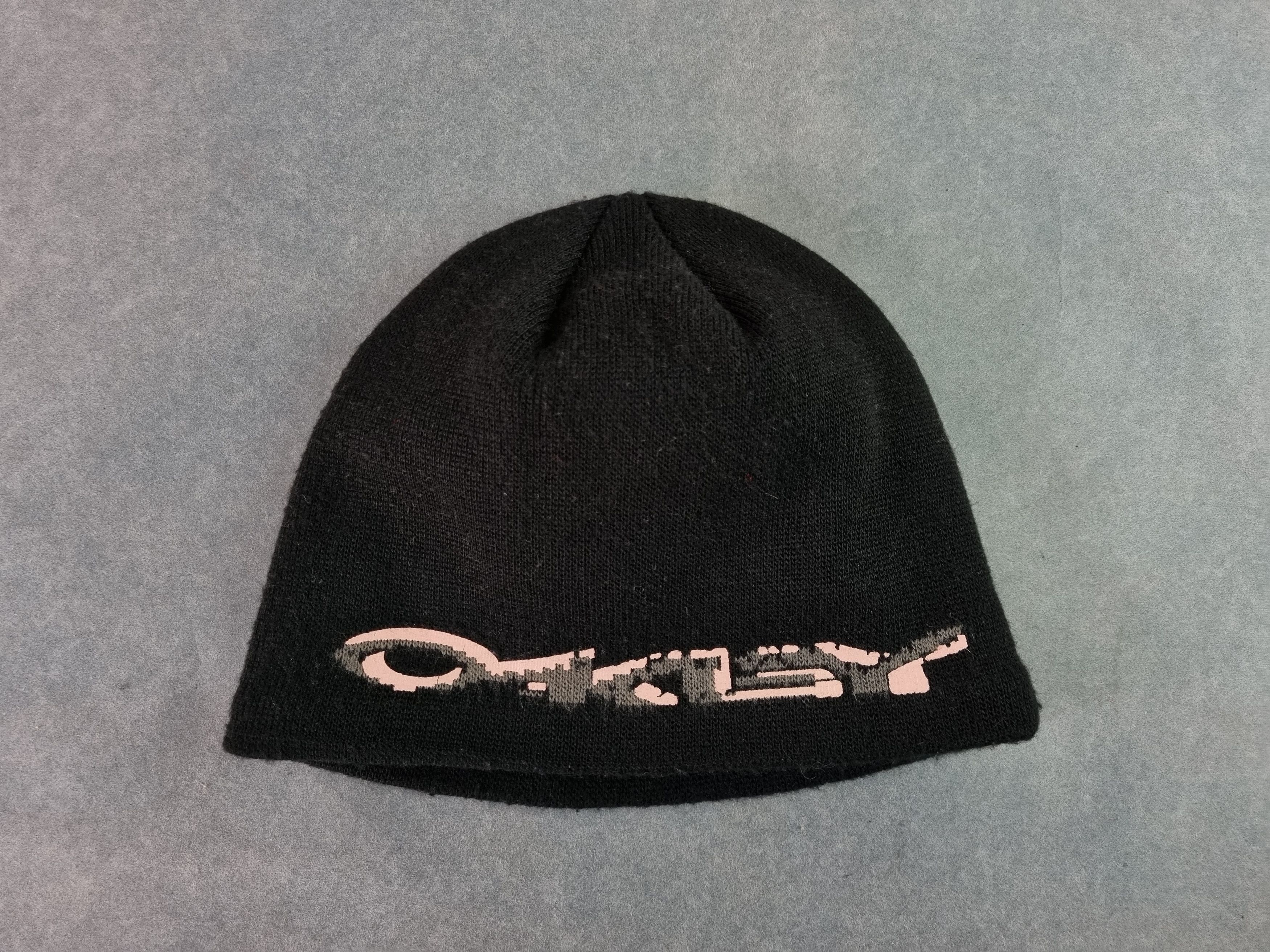 Oakley Rare OAKLEY Big Logo Beanie Cap Size ONE SIZE - 13 Thumbnail