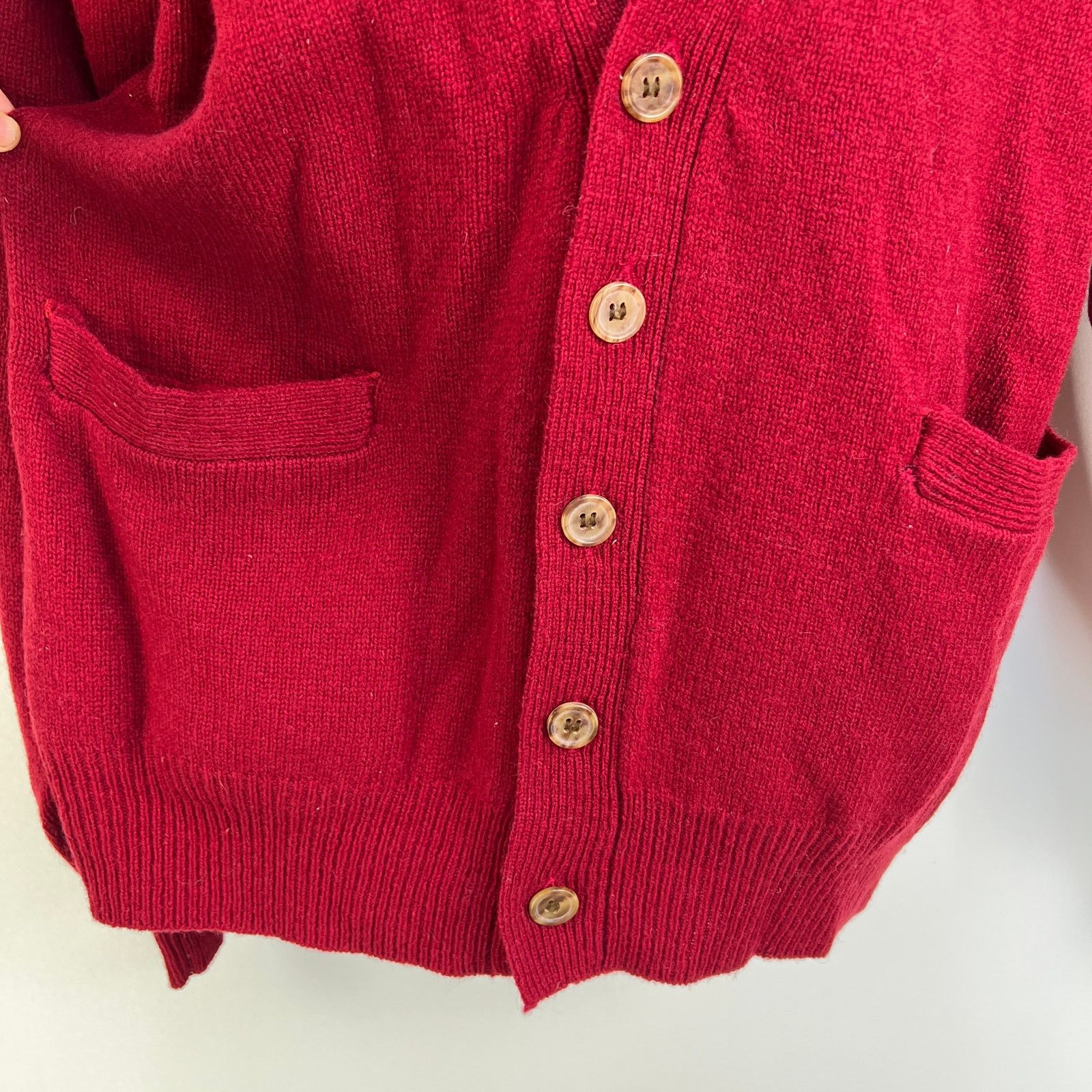 Vintage Vintage Red Australian Wool Cardigan Size US M / EU 48-50 / 2 - 5 Thumbnail