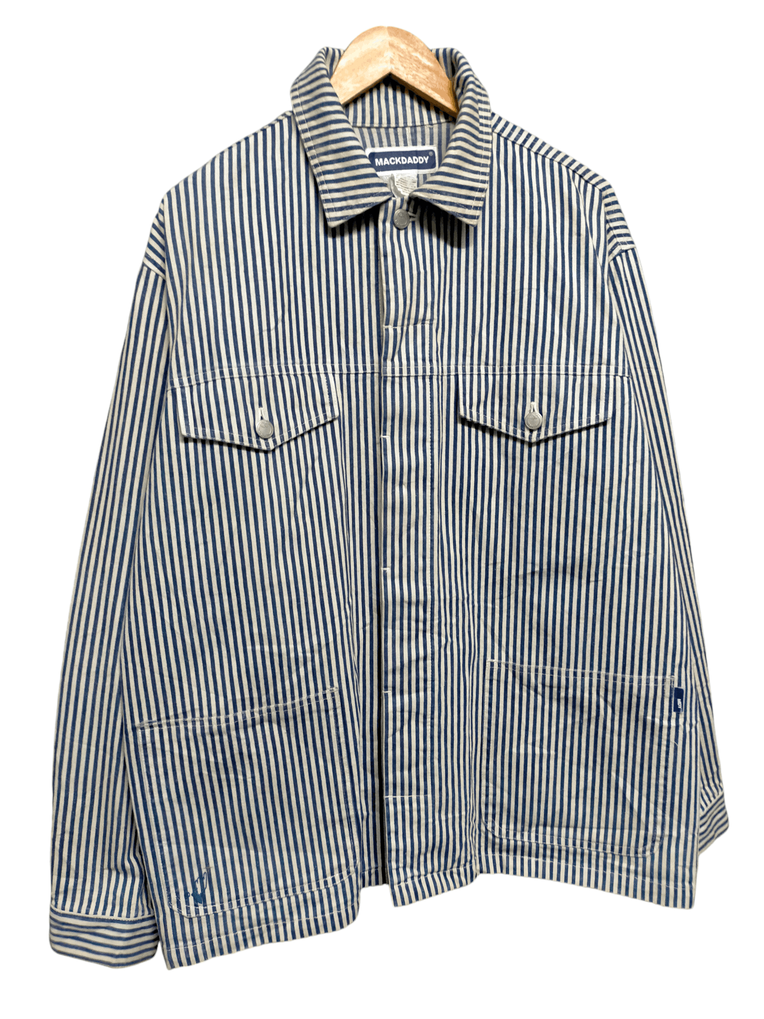 Hysteric Glamour Made in Japan Mackdaddy Hickory Stripe Chore Jacket Size US M / EU 48-50 / 2 - 3 Thumbnail