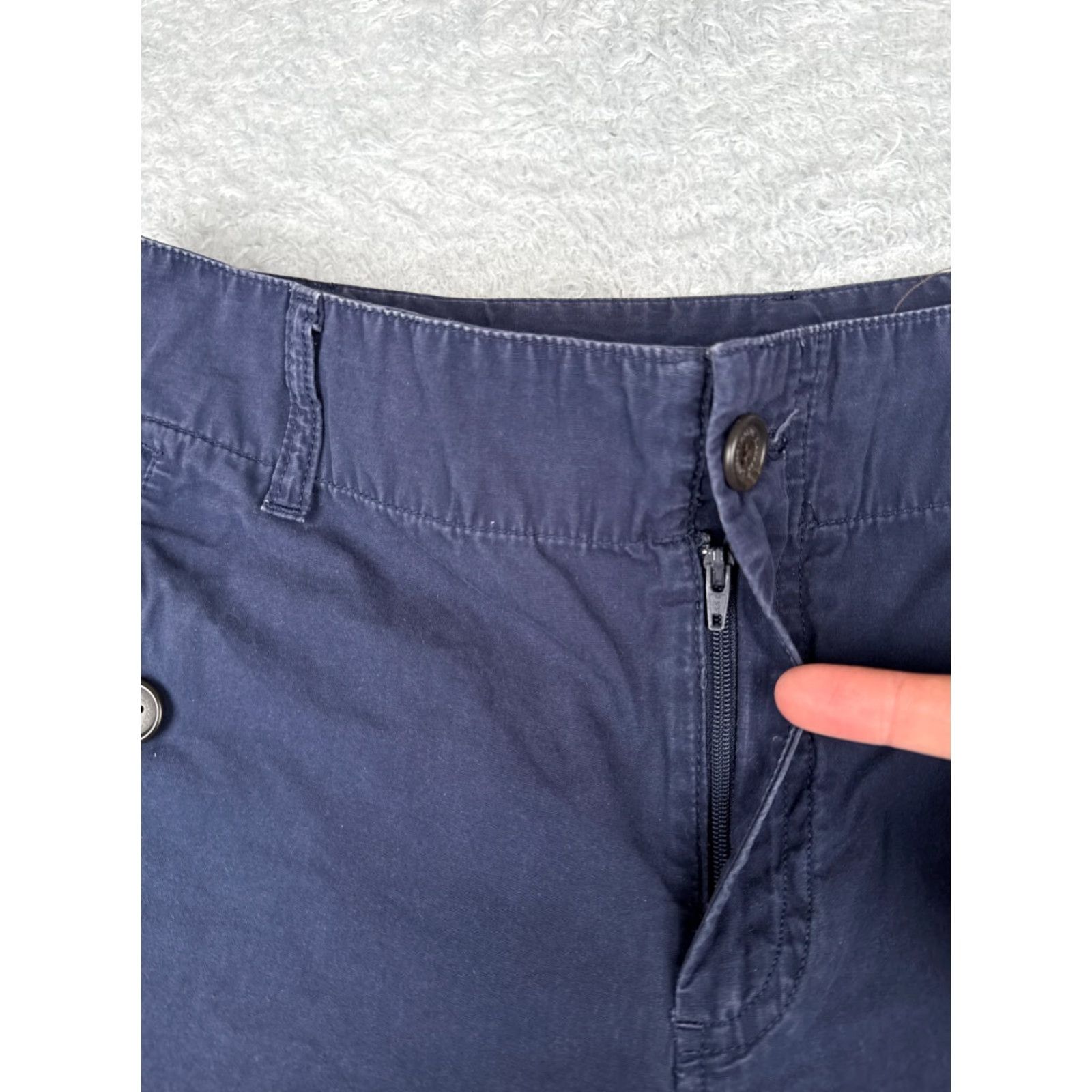 Ralph Lauren Lauren Ralph Lauren Shorts Women 6 Blue Chino Cotton Knit Roll Up Knit Hike Camp Casual Activewear Travel Workwear 90s? (none) Size 28" / US 6 / IT 42 - 5 Thumbnail