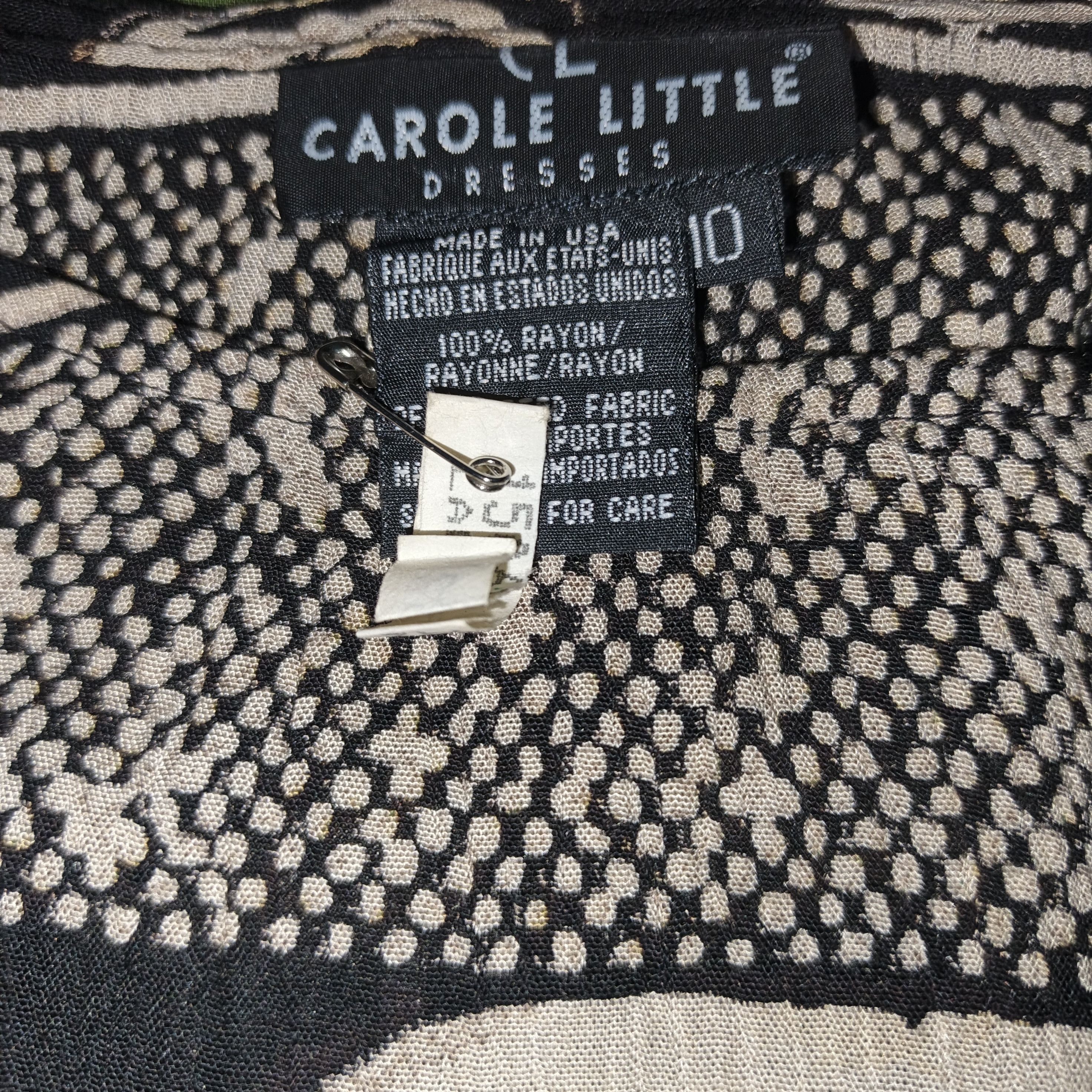 Other CAROLE LITTLE DRESSES Vintage Abstract AOP Rayon Size XL / US 12-14 / IT 48-50 - 13 Thumbnail