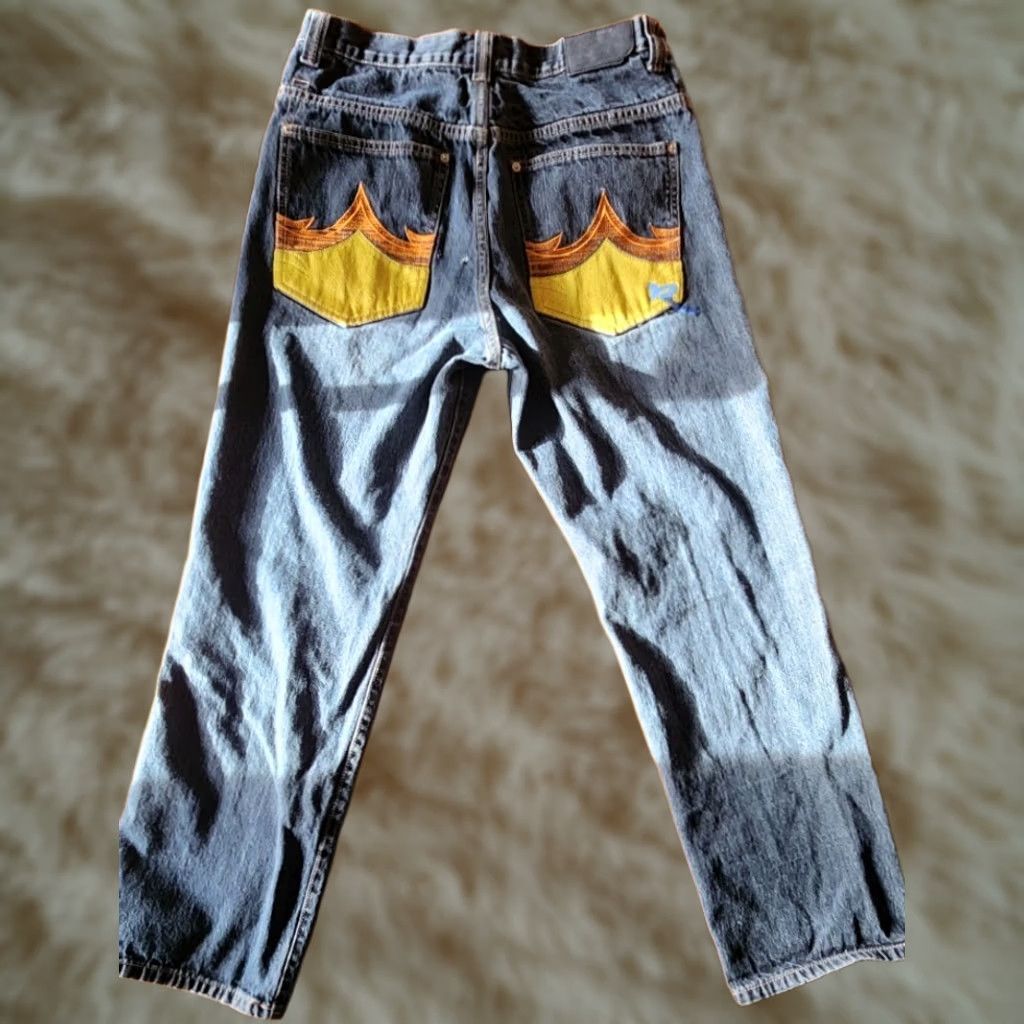 Rocawear Rocawear Jeans Mens 34 Blue Dark Denim Wide Leg Hip Hop Street Wear Y2K Size US 34 / EU 50 - 1 Thumbnail
