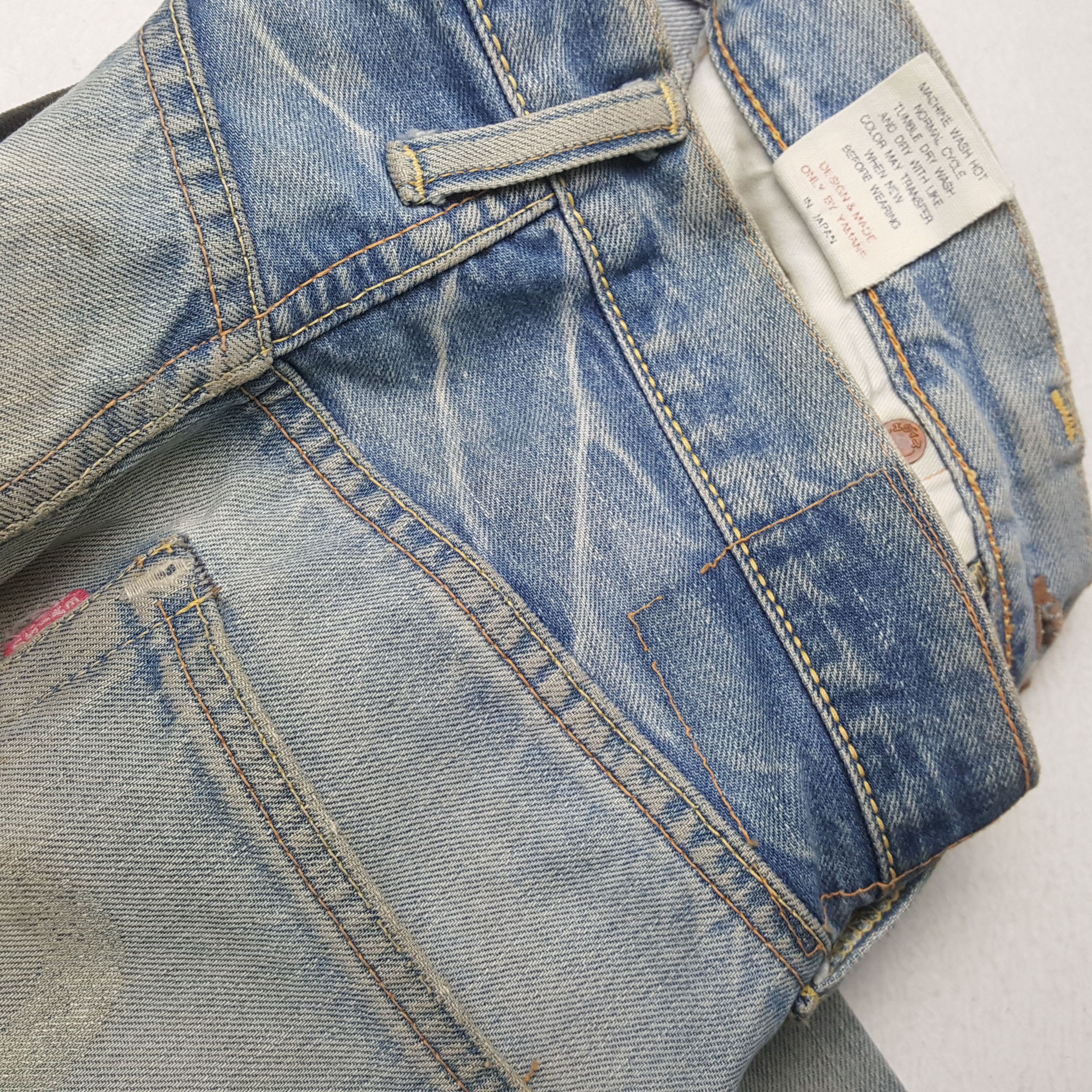 Evisu × Japanese Brand × Vintage Vintage EVISU Japanese Brand Daicock Custom Distressed Jeans Size US 28 / EU 44 - 15 Thumbnail