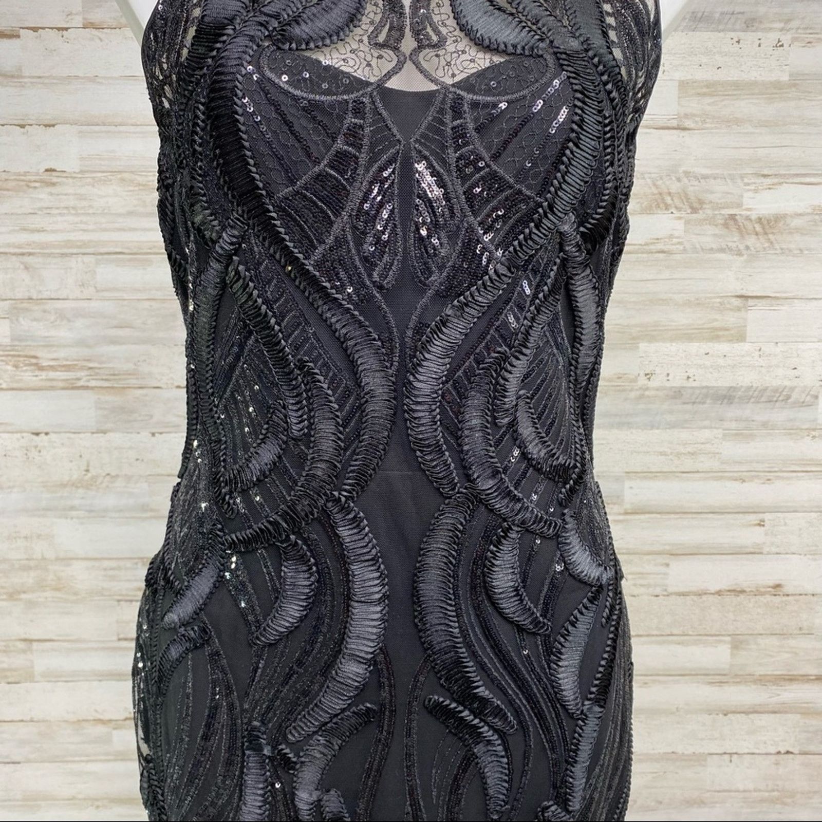 Marchesa Marchesa Notte Runway Collection Sequin Mesh Dress Size 4 Size S / US 4 / IT 40 - 4 Thumbnail