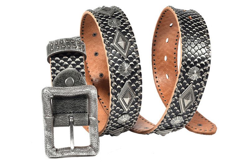 Japanese Brand × Leather × Vintage Dragon Altar Retro Vintage Leather Belt Size ONE SIZE - 13 Thumbnail