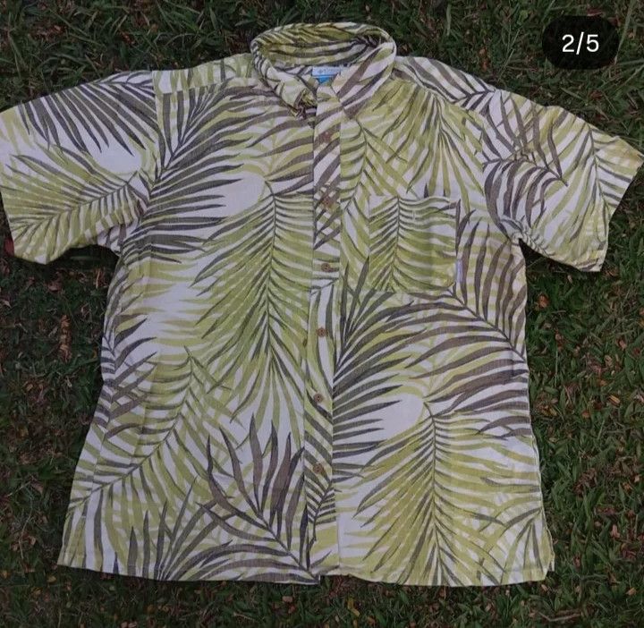 Columbia Columbia 🏕️ Hawaii Floral Shirt Outdoor 🏝️🌿 Size US M / EU 48-50 / 2 - 2 Thumbnail