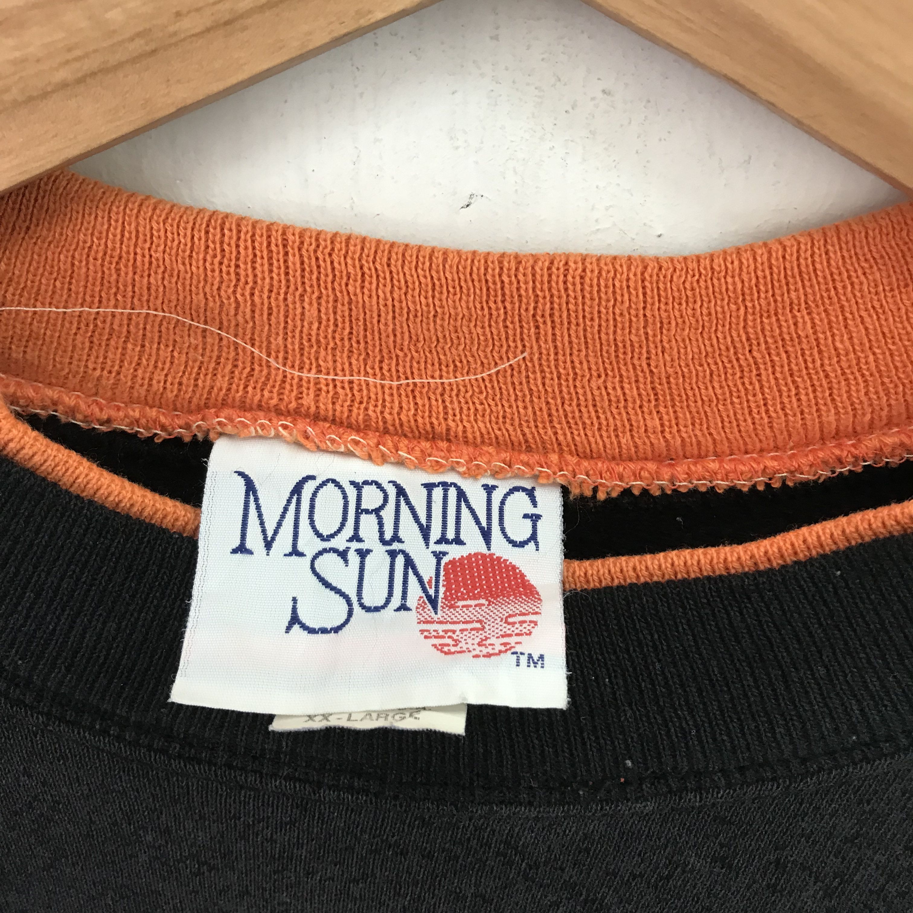 Vintage Vintage 90s Morning Sun Black Sweatshirt - 644 Size US XXL / EU 58 / 5 - 8 Thumbnail