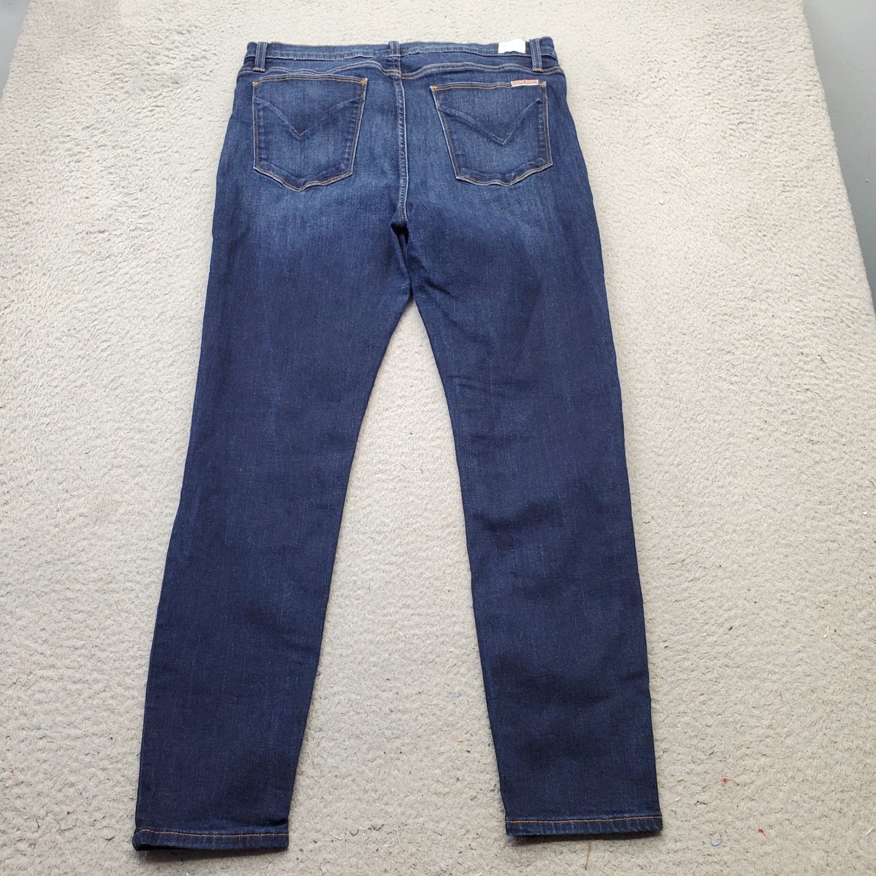 Hudson Hudson Womens Jeans 33 Blue Denim Stretch Mid Rise Skinny 5-Pocket Inseam 26.75" VINTAGE No Size 24" / US 00 / IT 34 - 2 Thumbnail