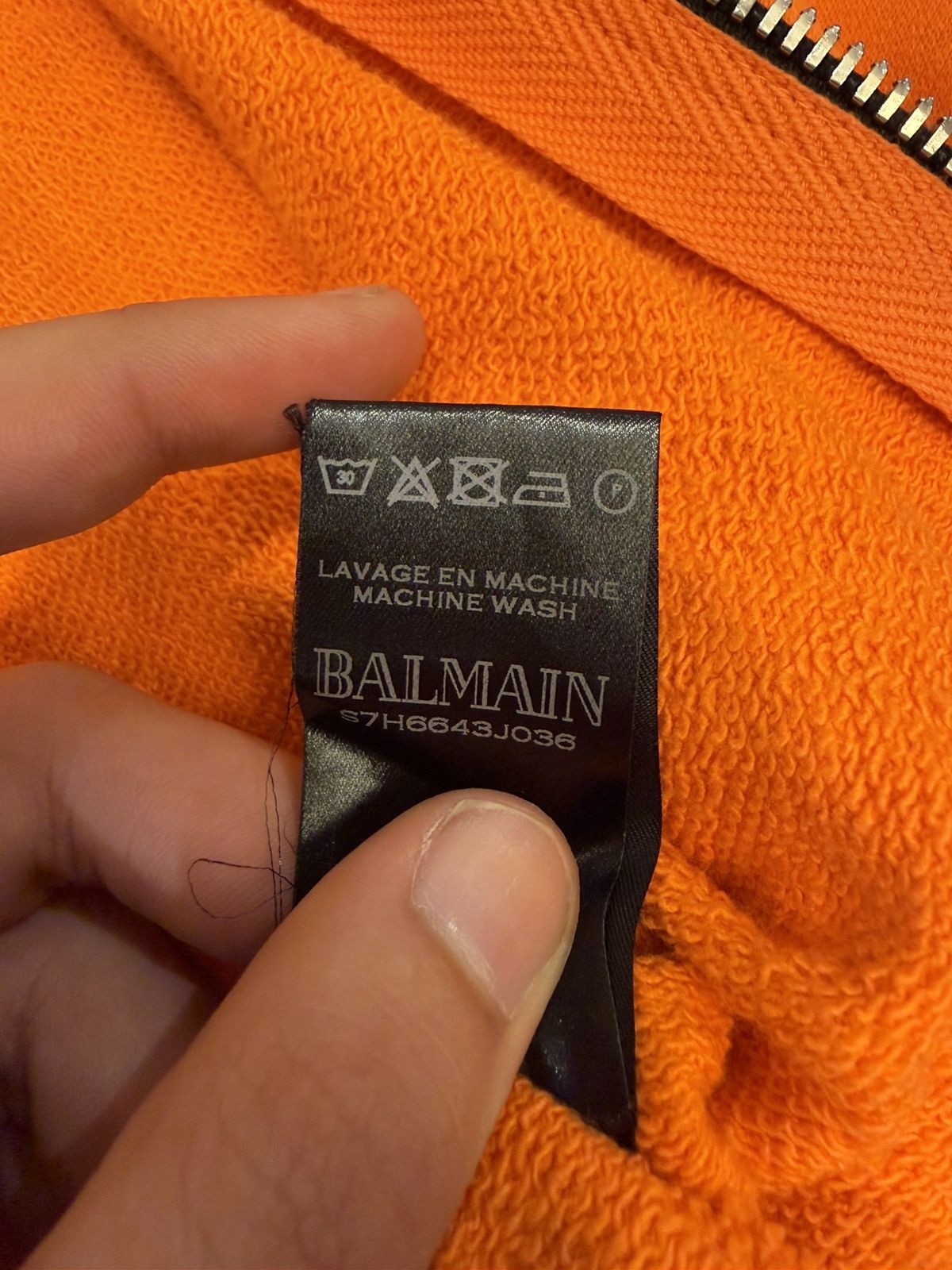 Balmain Balmain Zip Up Hoodie Size US XL / EU 56 / 4 - 4 Thumbnail