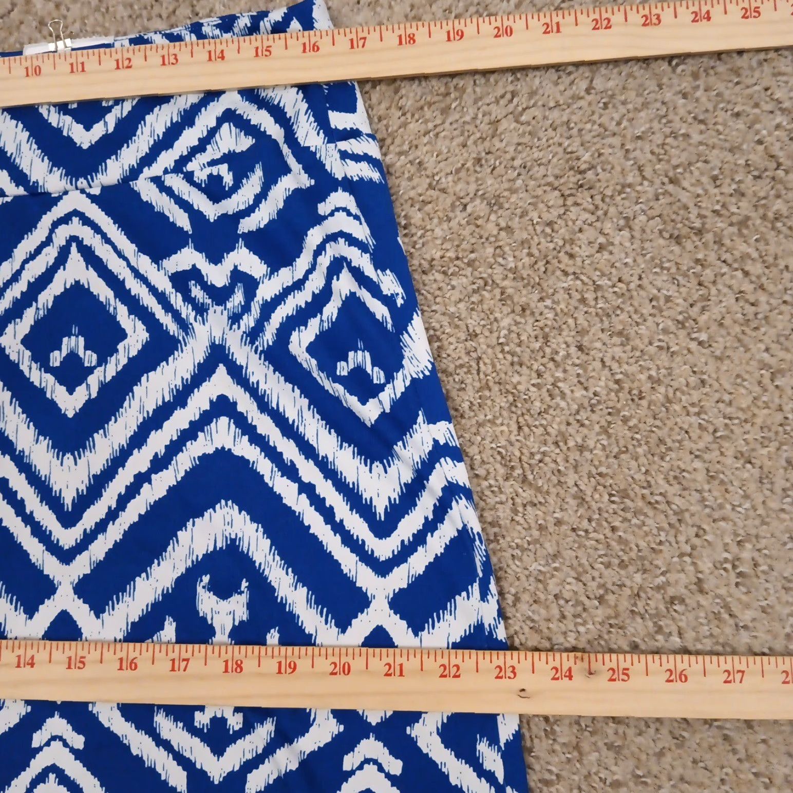 Vintage Covington Skirt Maxi Long Blue Geometric Pull On Elastic Waist M Regular Women Vintage No (note: keep original wording only) Size 32" / US 10 / IT 46 - 3 Thumbnail