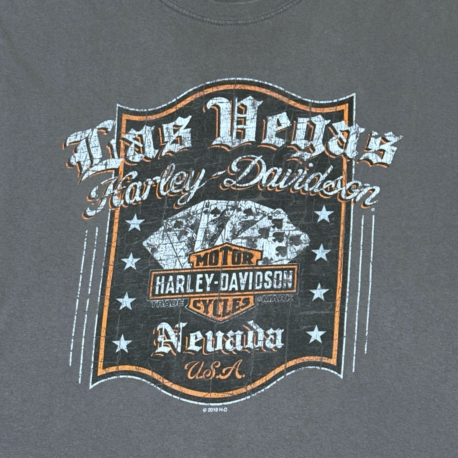 Harley Davidson Copied - Harley-Davidson Las Vegas Gray LS Tee Mens L '19 Size US L / EU 52-54 / 3 - 3 Thumbnail