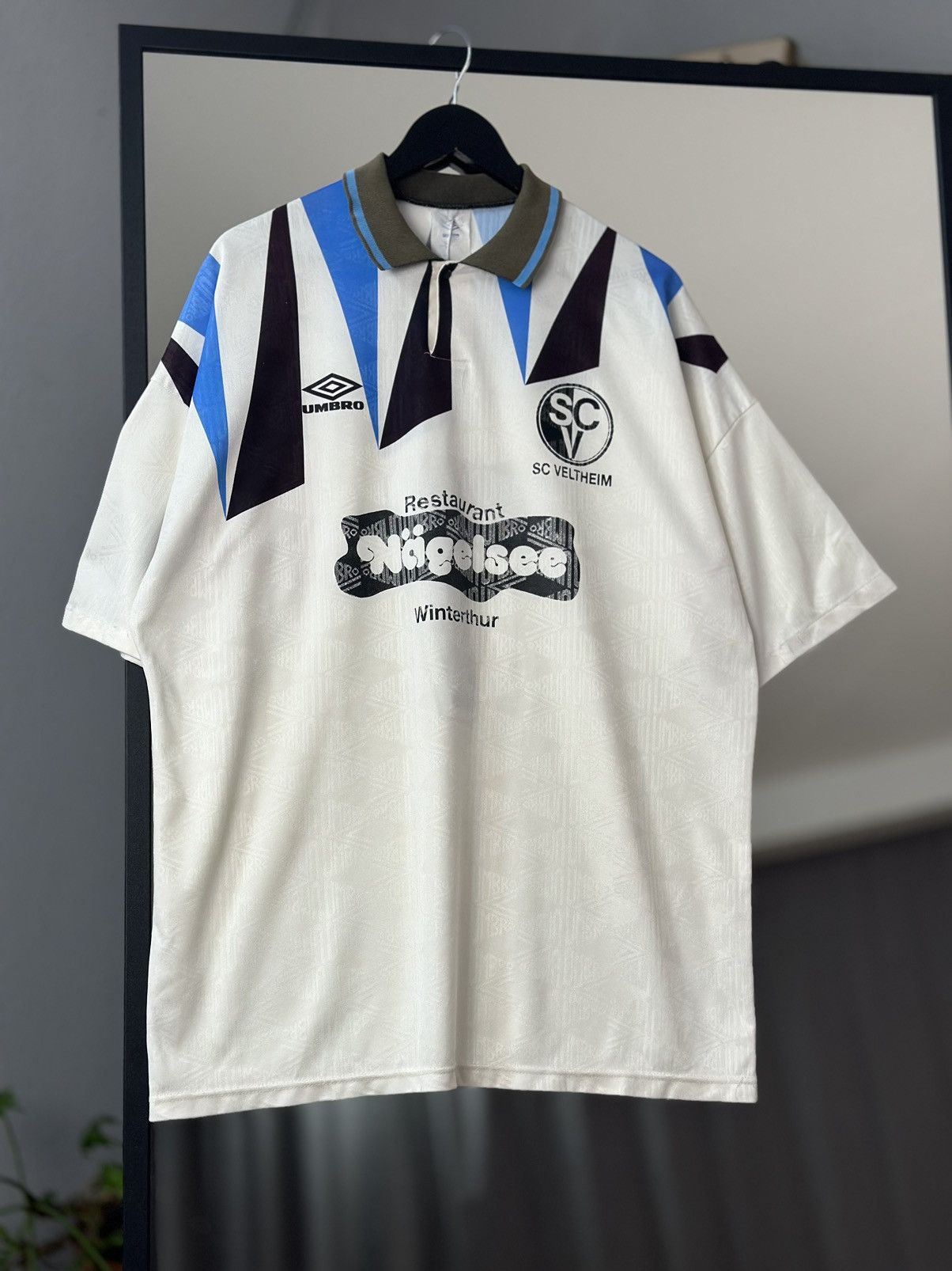 Umbro Vintage Umbro SC Veltheim Jersey soccer t-shirt England Size US XL / EU 56 / 4 - 1 Thumbnail