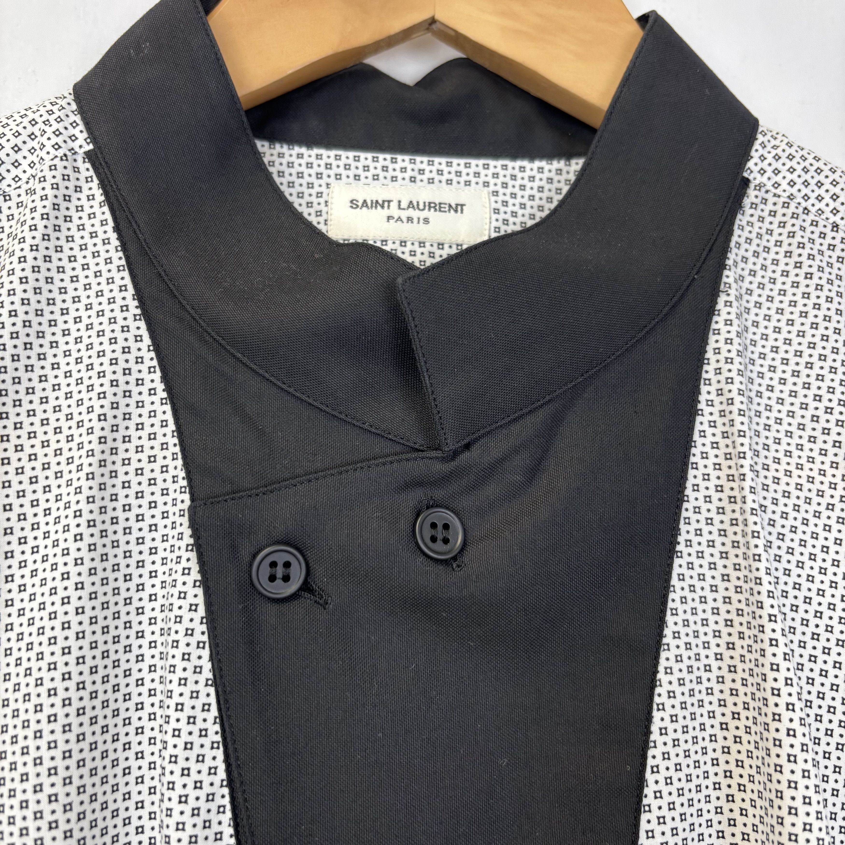 Saint Laurent Paris Saint Laurent Collarless Shirt Size US XL / EU 56 / 4 - 2 Thumbnail