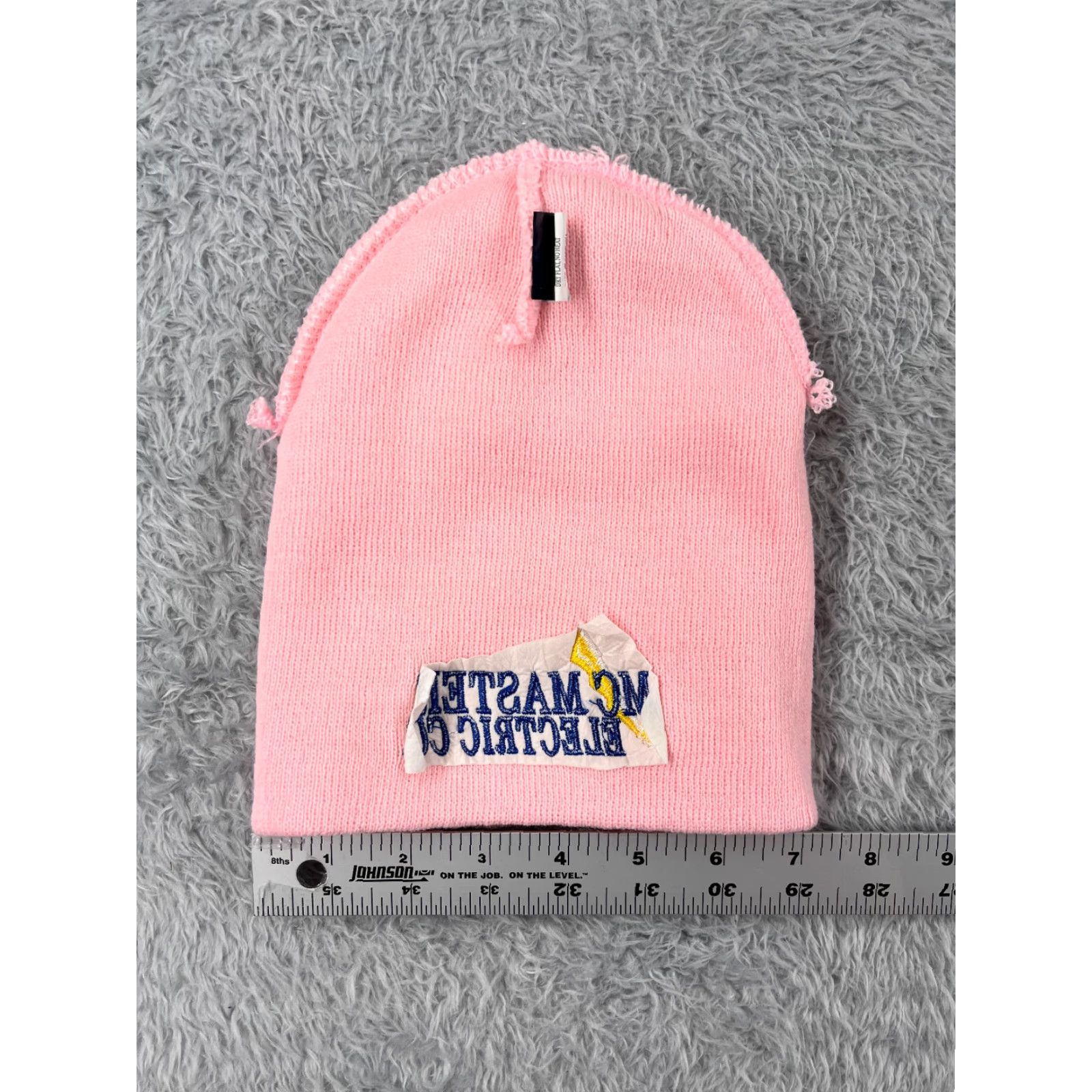 Vintage Decky Beanie Toque Adult One Size Pink Knit 100% Acrylic McMaster Electric Co. (Hat/Cap) Size ONE SIZE - 5 Thumbnail