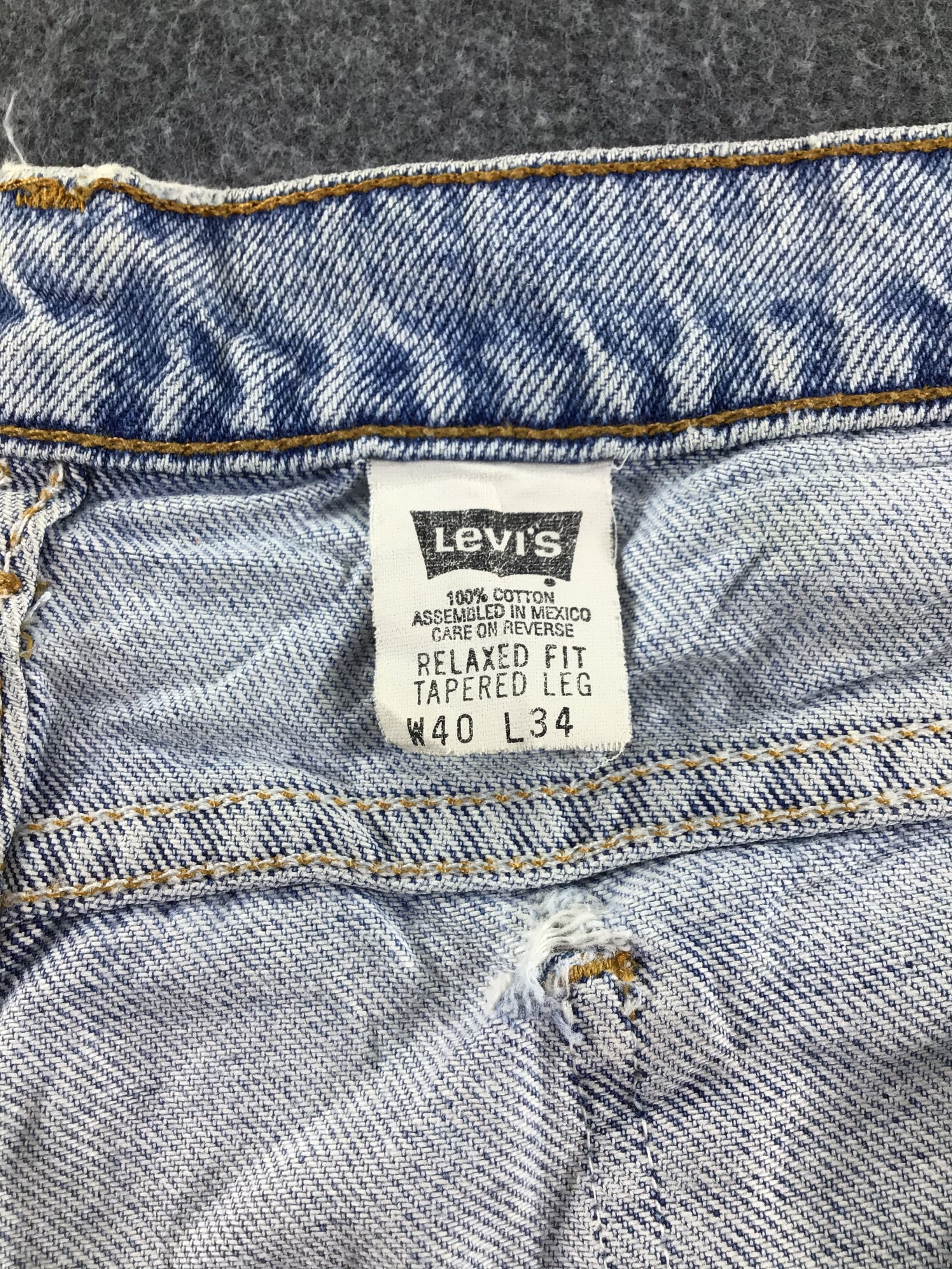 Levi's Vintage Levis 855 White Tab Jeans-J466 Size US 40 / EU 56 - 10 Thumbnail