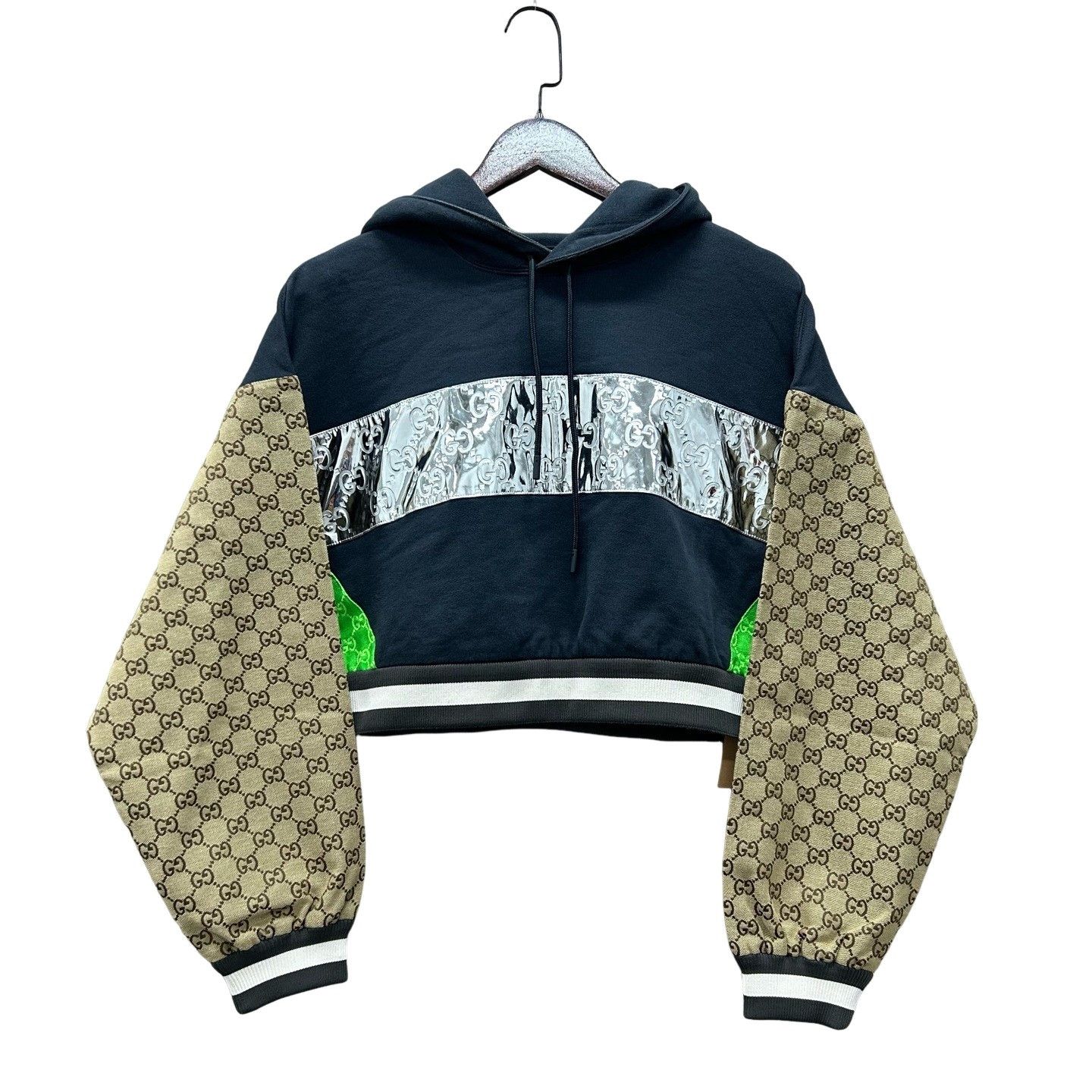 Gucci Gucci Monogram Panel Hoodie Size S Size S / US 4 / IT 40 - 1 Thumbnail