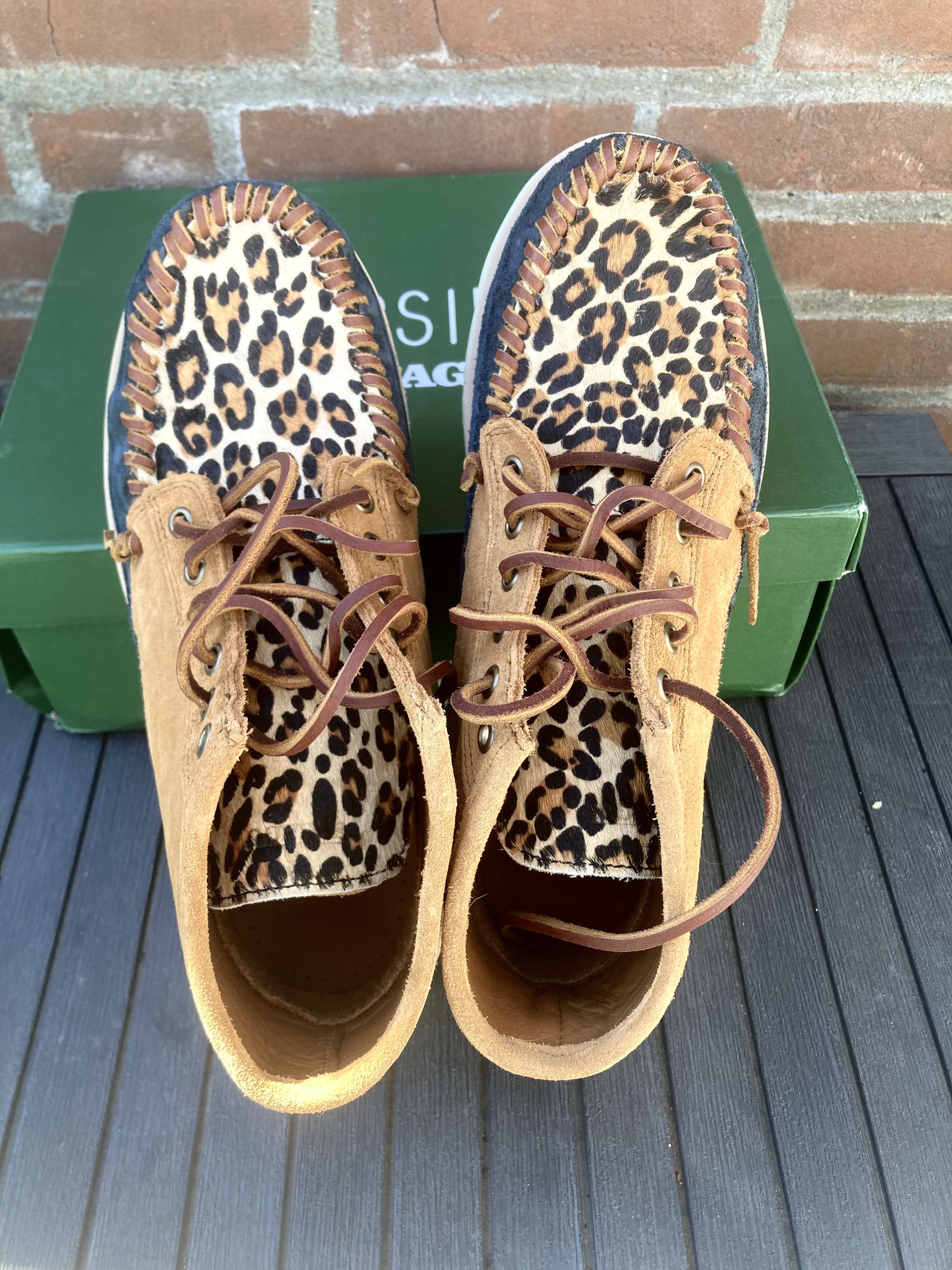 Sebago Cayuga Campsides Vibram wild chukka mid leopard animal 9 43 Size US 9 / EU 42 - 5 Thumbnail
