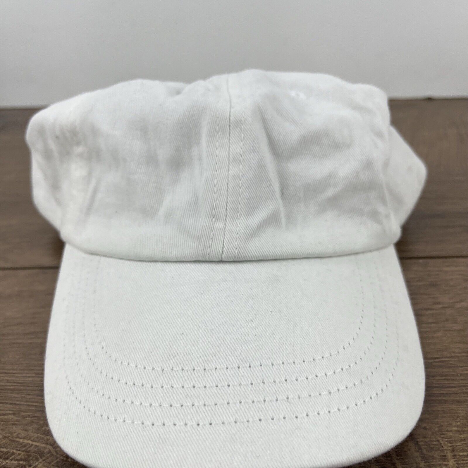 Other White Baseball Hat Plain Adult Cap Hat White Adjustable Hat Size ONE SIZE - 6 Thumbnail