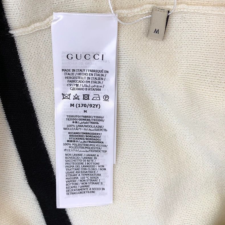 Gucci Gucci Beige logo embroidered wool lapel single-breasted lo Size M / US 6-8 / IT 42-44 - 6 Thumbnail