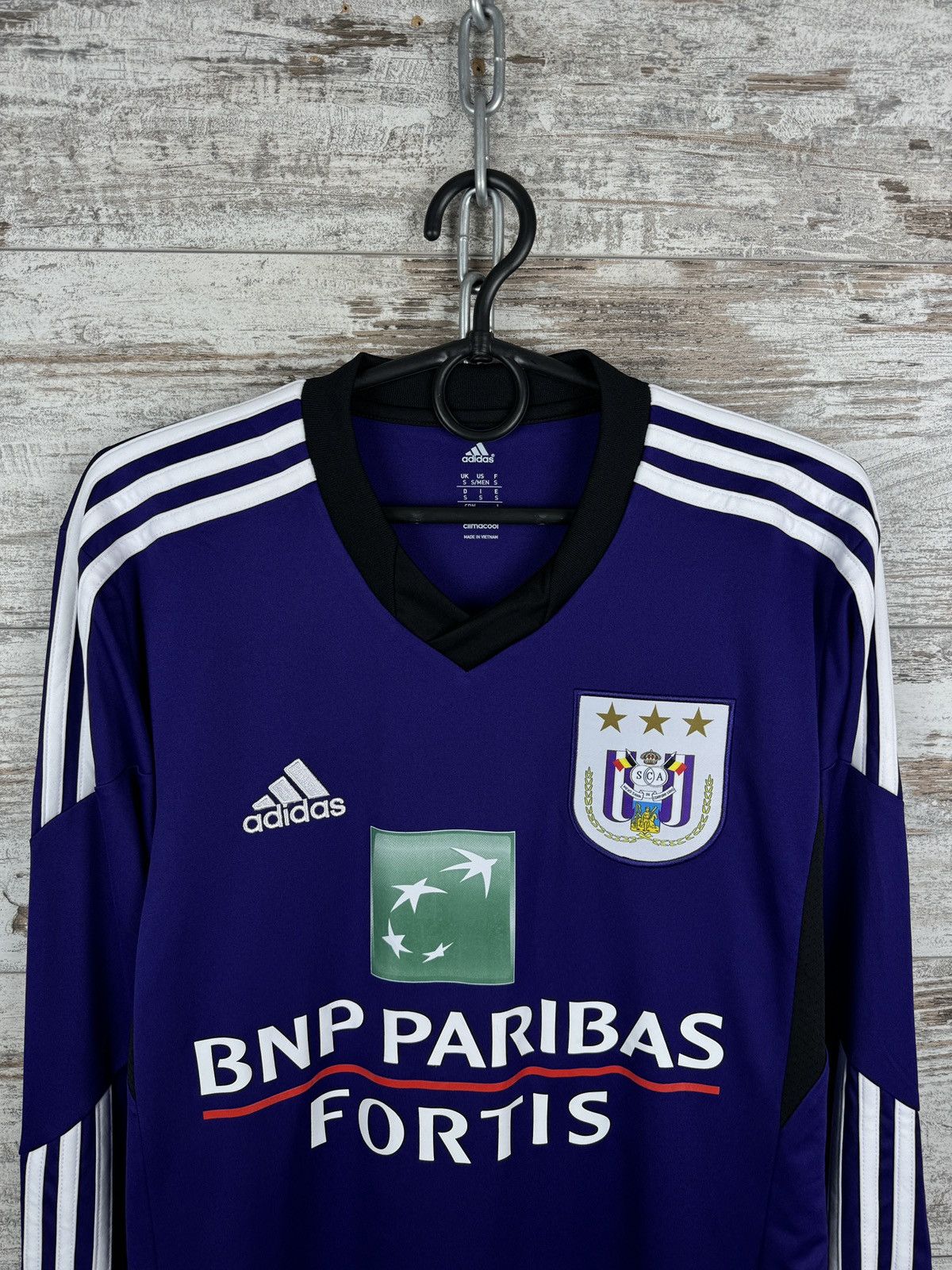 Adidas × Vintage Mens Vintage Adidas Anderlecht FC Soccer jersey longsleeve Size US S / EU 44-46 / 1 - 3 Thumbnail