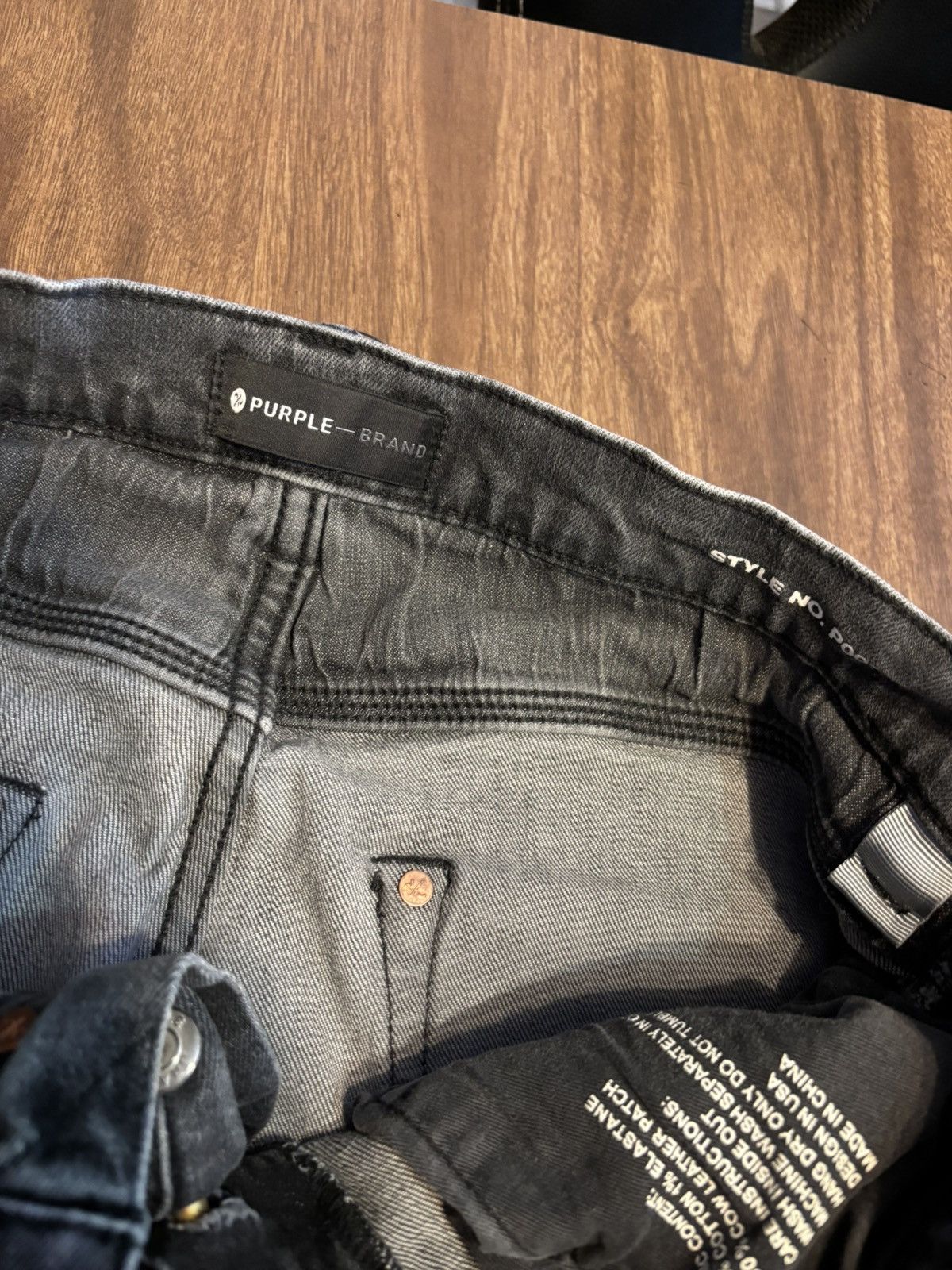 Purple Brand Black purple jeans Size US 30 / EU 46 - 2 Thumbnail