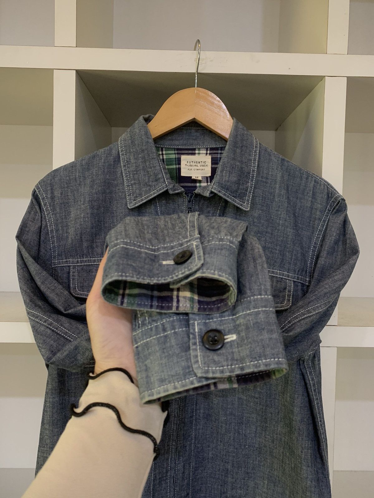 Uniqlo Uniqlo Zipper denim jacket Size US M / EU 48-50 / 2 - 7 Thumbnail