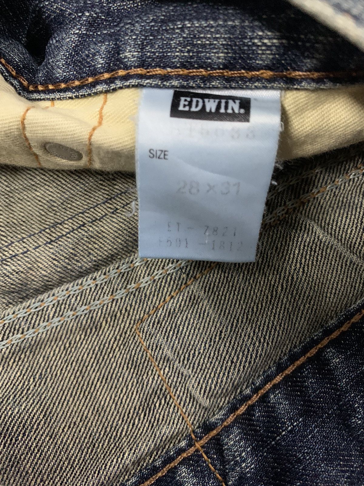 Edwin Vintage Edwin 503 BlueTrip Distressed Jeans Made in Japan Size US 31 - 20 Thumbnail