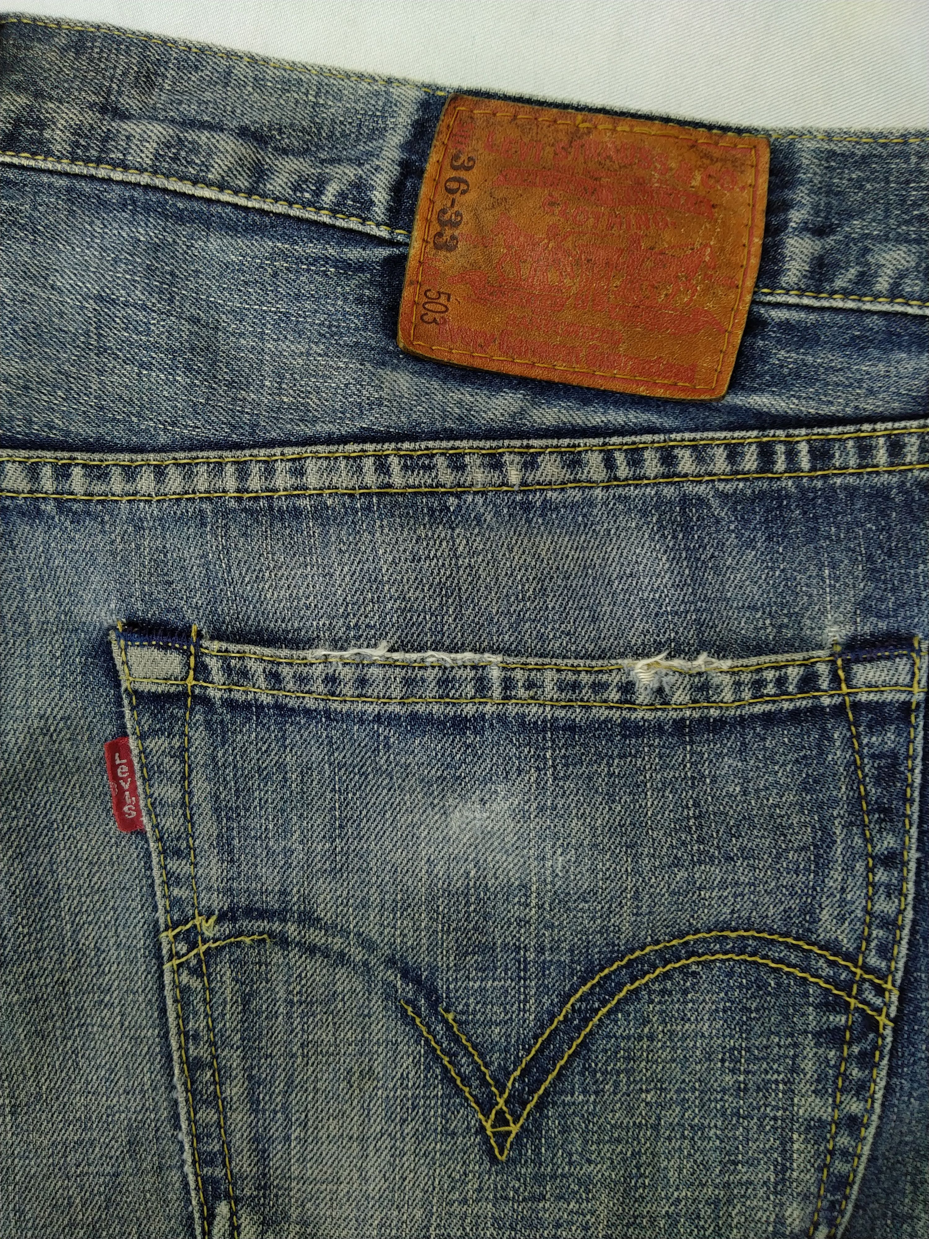 Levi's Faded Blue Vintage Levi's 503 Whisker Denim 37x33 -JN687 Size US 37 - 9 Thumbnail