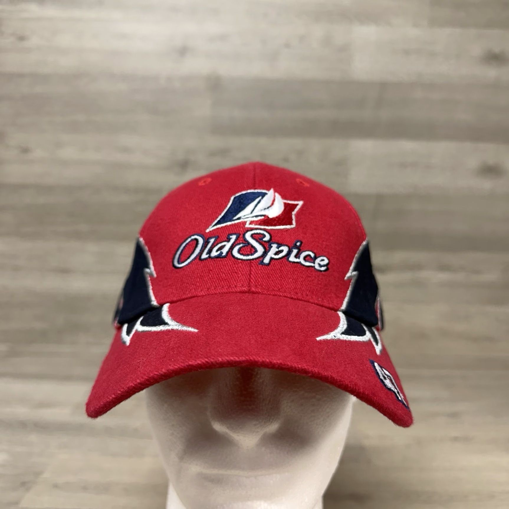 Vintage Old Spice Cap Unisex-Adult Talladega Nights Cal Naughton Jr Baseball Cap Adjustable One-Size Red Size ONE SIZE - 2 Thumbnail