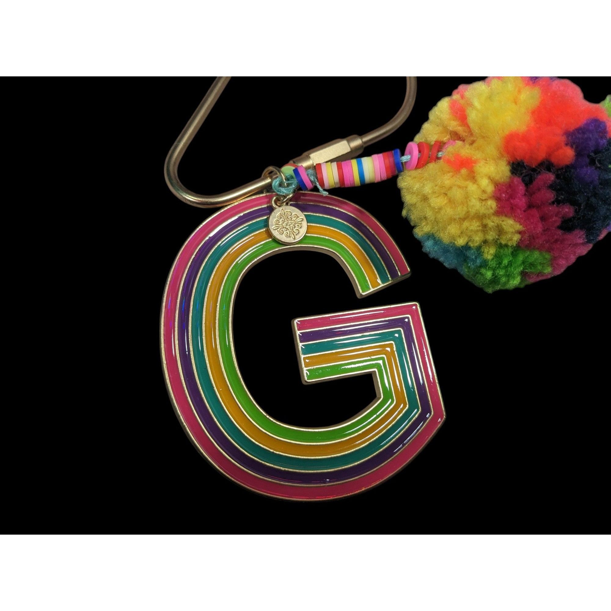 Other Jane Marie G Initial Rainbow Keychain With Pompom Tassel Size ONE SIZE - 4 Thumbnail