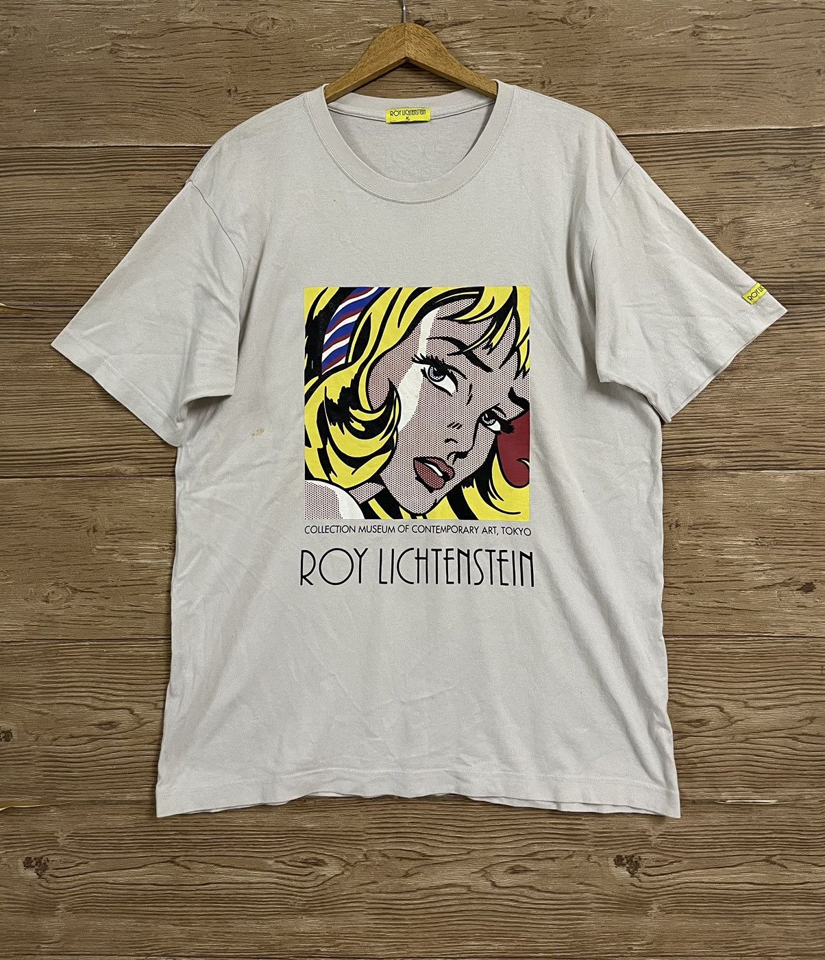 Vintage Roy Lichtenstein T shirt XL Pop Art Tokyo Rare