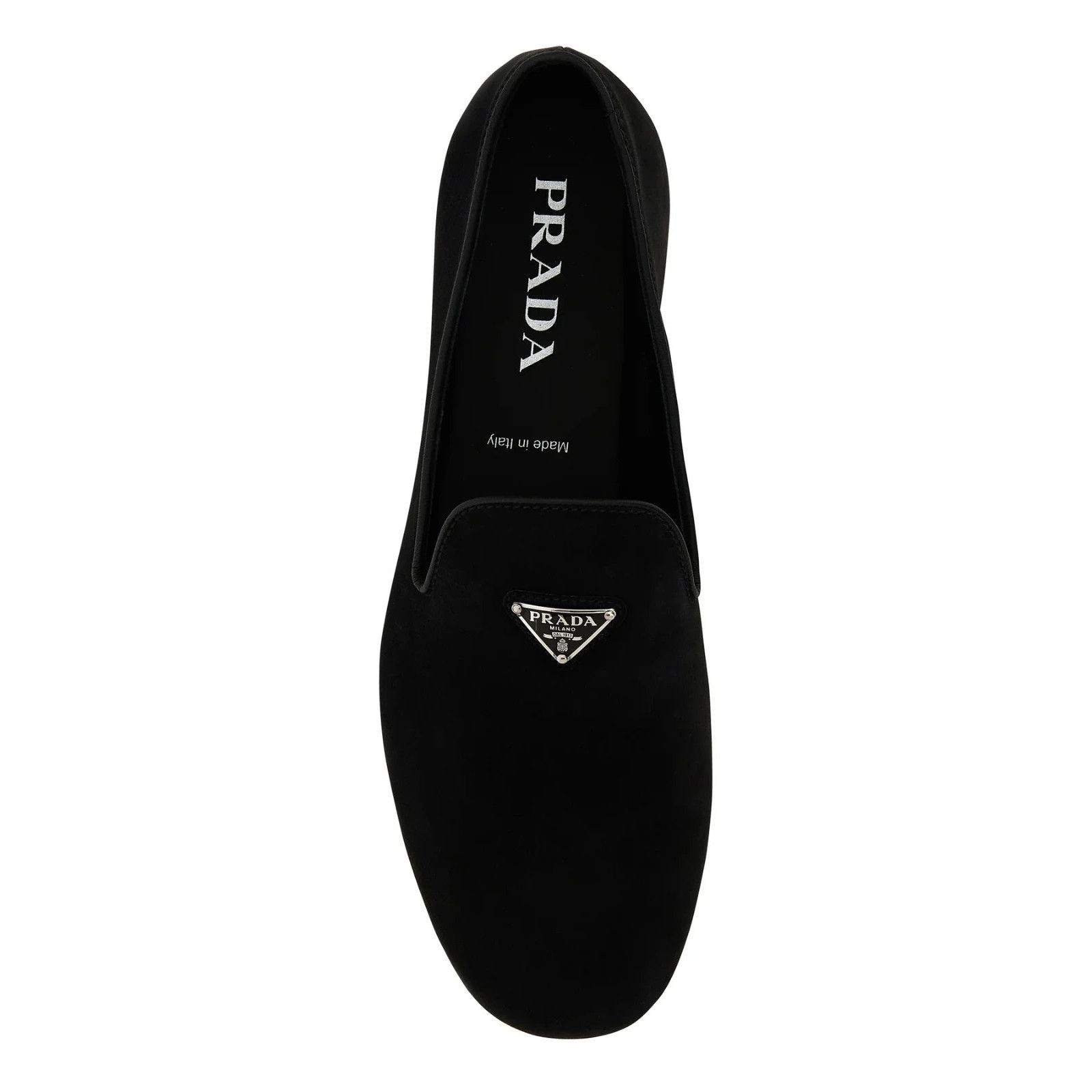 Prada PRADA Black Suede Loafers New And Authentic (Men's size:7;) Size US 7 / EU 40 - 4 Thumbnail
