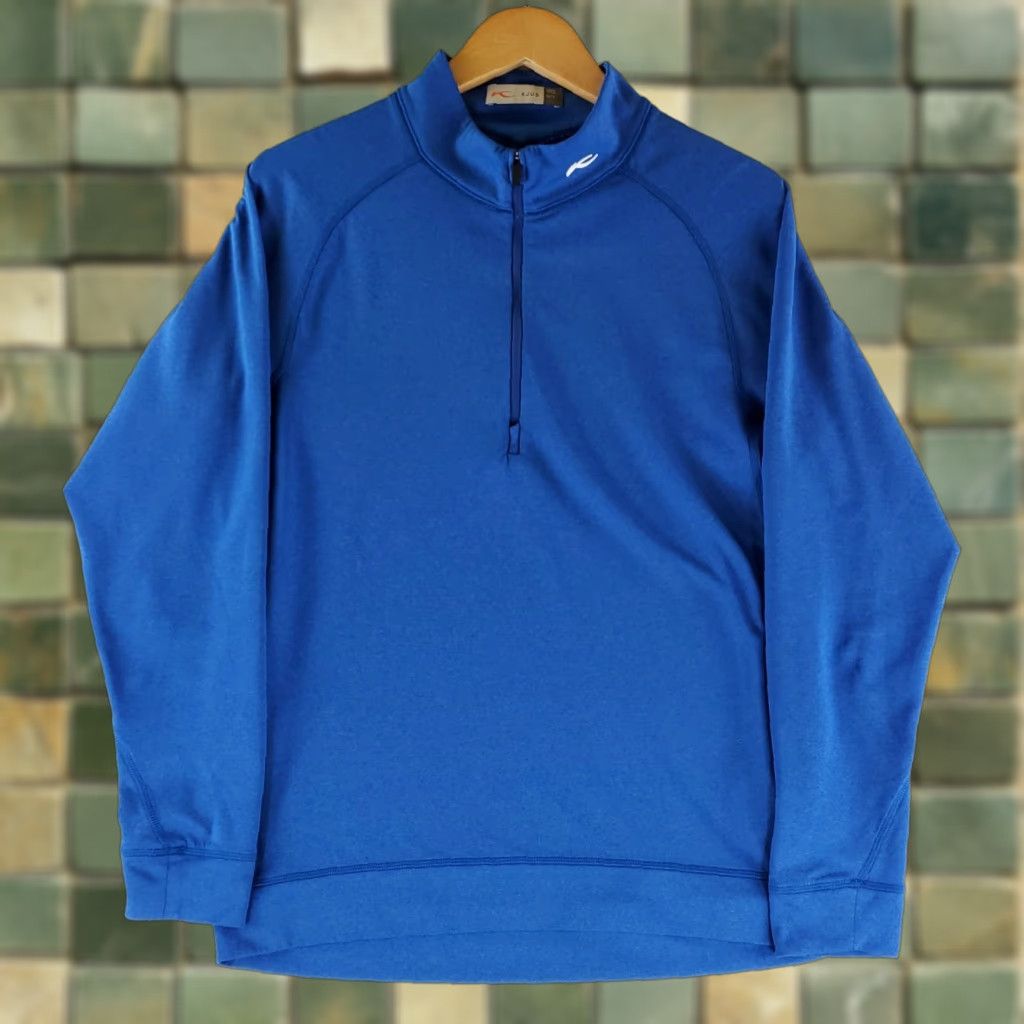 KJUS Kjus Keano 1/2 Zip 1/4 Zip Long Sleeve Pullover Shirt Performance Blue Mens L Size US L / EU 52-54 / 3 - 1 Thumbnail