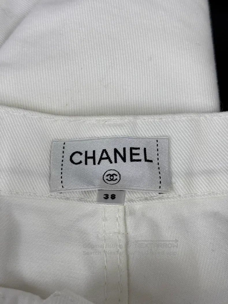 Chanel Chanel White denim trousers Size 25" / US 0 / IT 36 - 4 Thumbnail