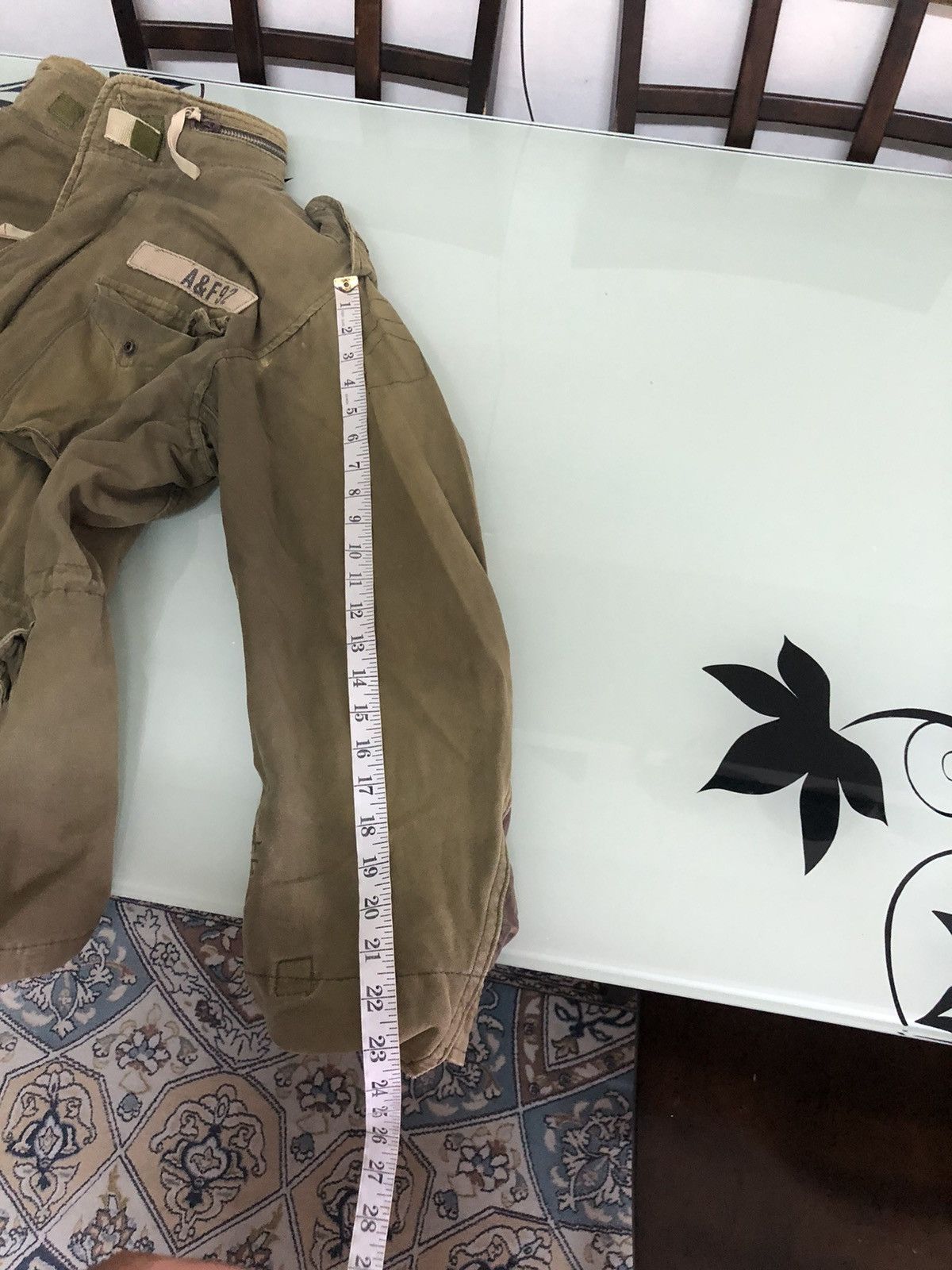 Abercrombie & Fitch Vintage Abercrombie and Fitch Distressed Military M65 Jacket Size US L / EU 52-54 / 3 - 24 Thumbnail