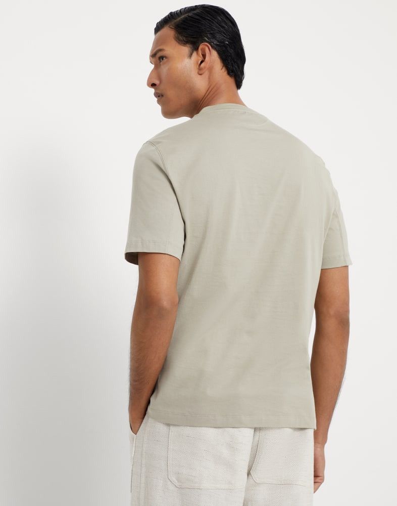 Brunello Cucinelli o1w1db10825 T-Shirt in Green Size US XL / EU 56 / 4 - 3 Thumbnail